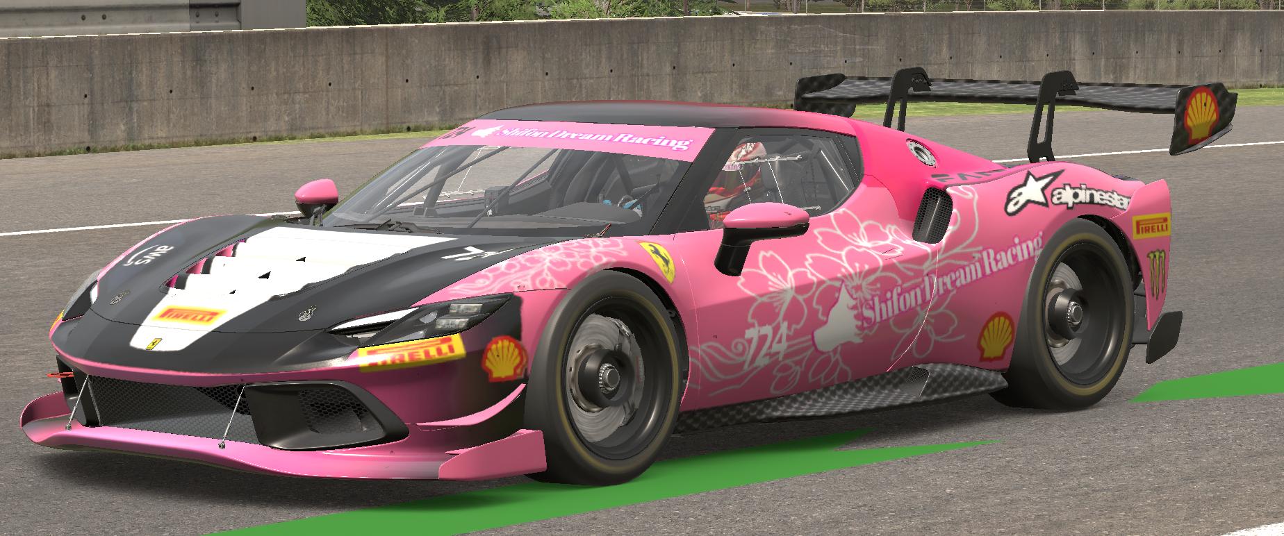 Preview of Ferrari 296 Challenge cherry blossoms SDR ver. by Yuya Mawatari