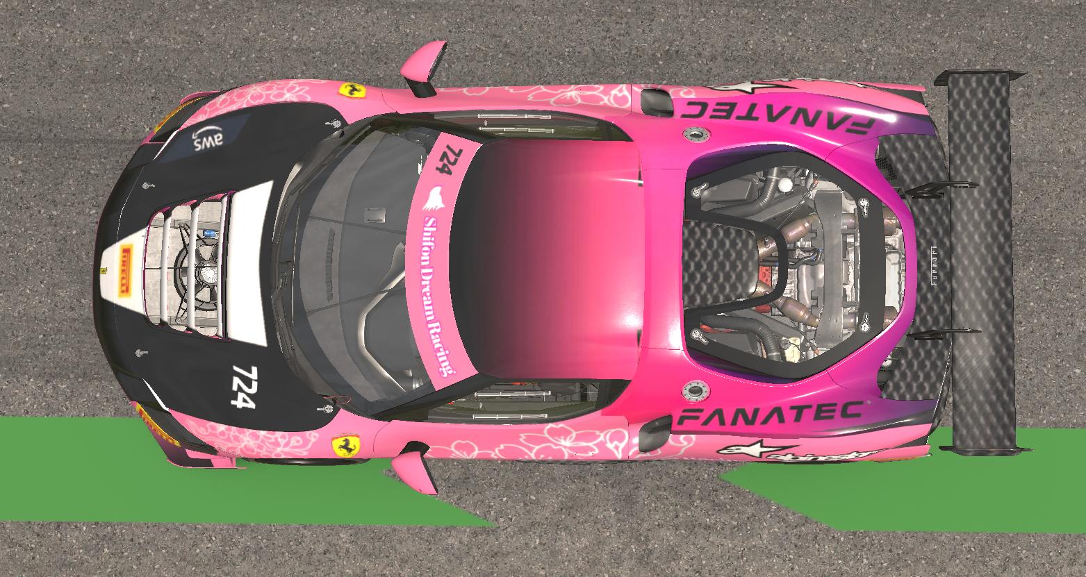 Preview of Ferrari 296 Challenge cherry blossoms SDR ver. by Yuya Mawatari
