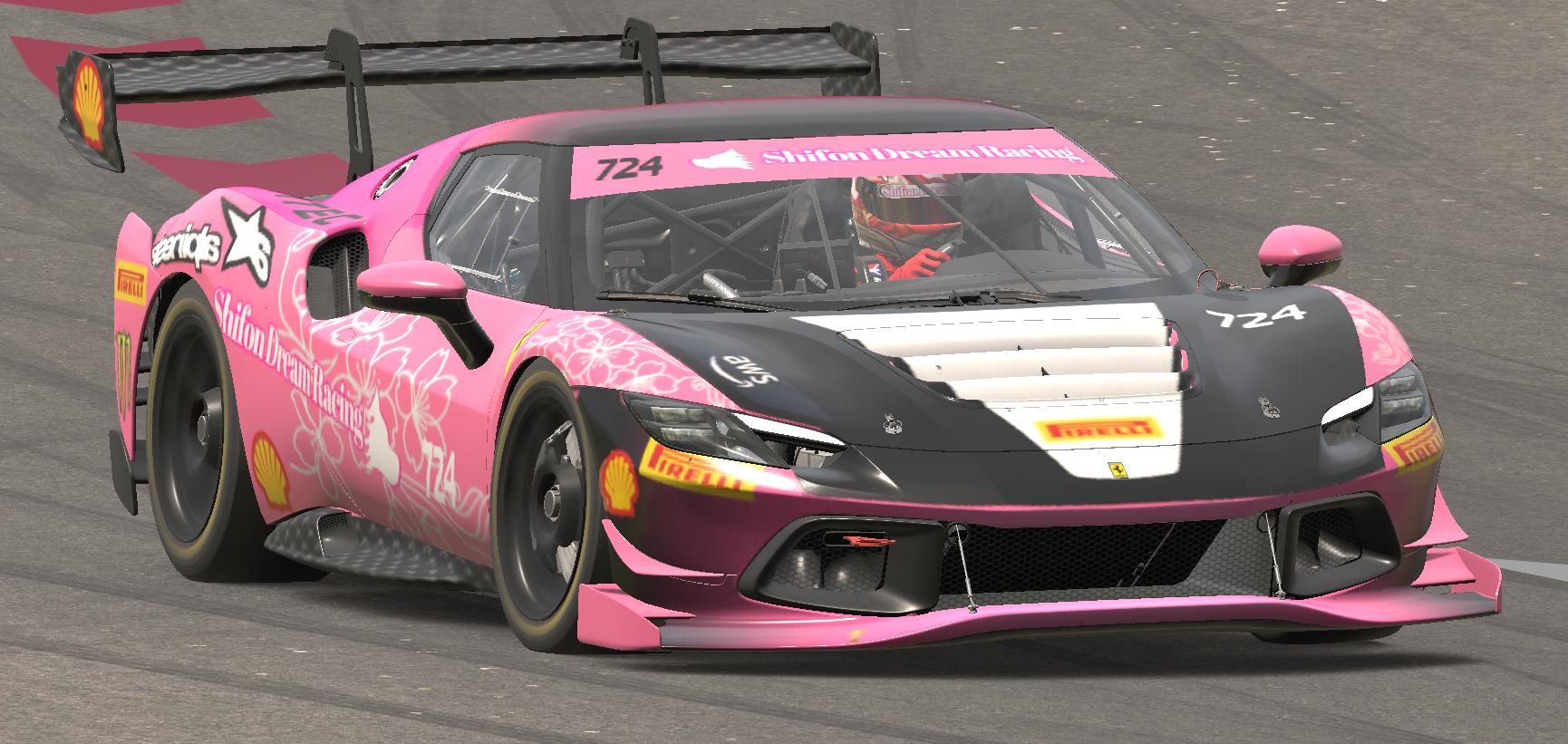 Preview of Ferrari 296 Challenge cherry blossoms SDR ver. by Yuya Mawatari