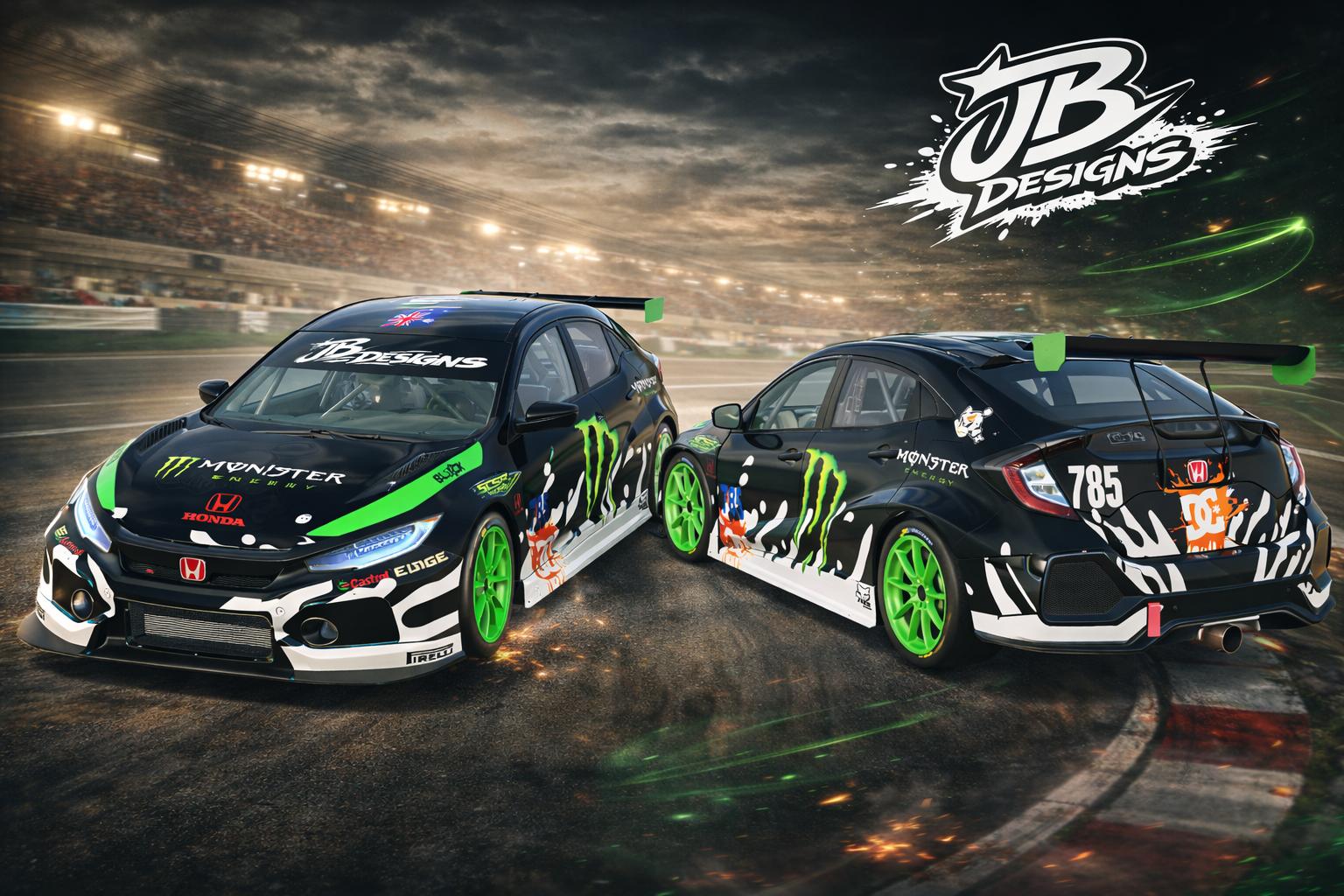 Honda Civic Type R TCR by Jamie Fleming2 - Trading Paints