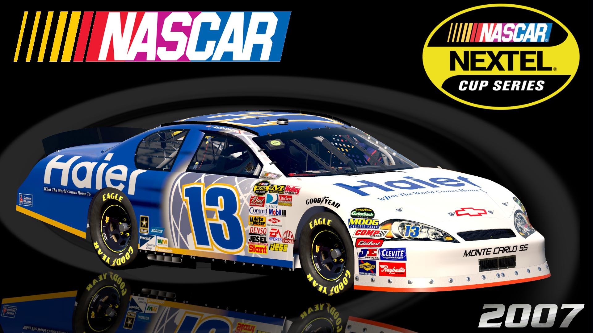 Preview of #13 Joe Nemechek 2007 Haier Chevrolet Monte Carlo SS Sim Stamped Number by Christian Budd