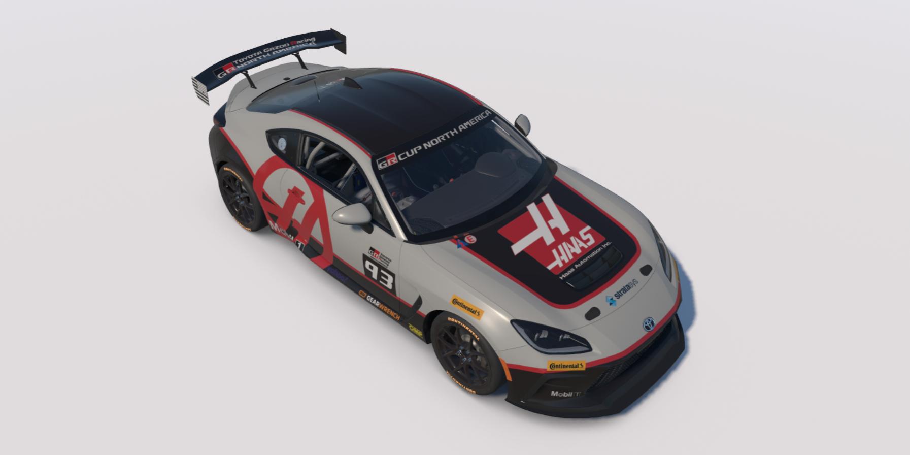Preview of Haas Automation livery for Toyota GR86 by Clyde S.