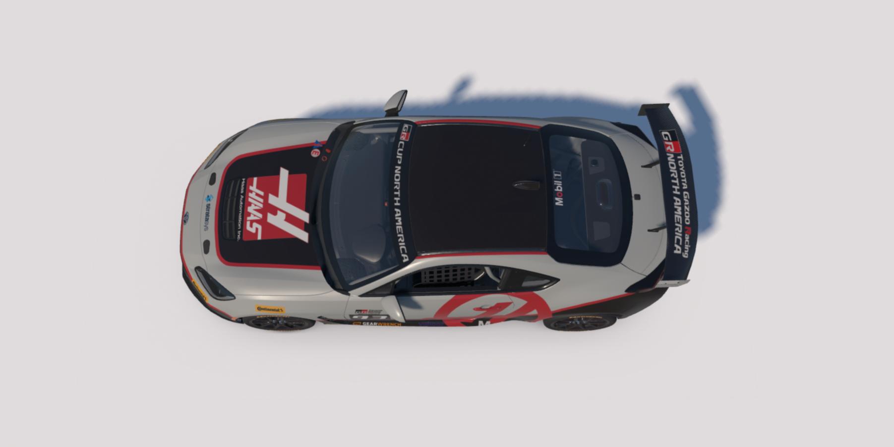 Preview of Haas Automation livery for Toyota GR86 by Clyde S.