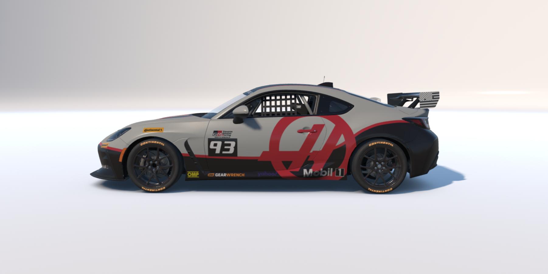 Preview of Haas Automation livery for Toyota GR86 by Clyde S.