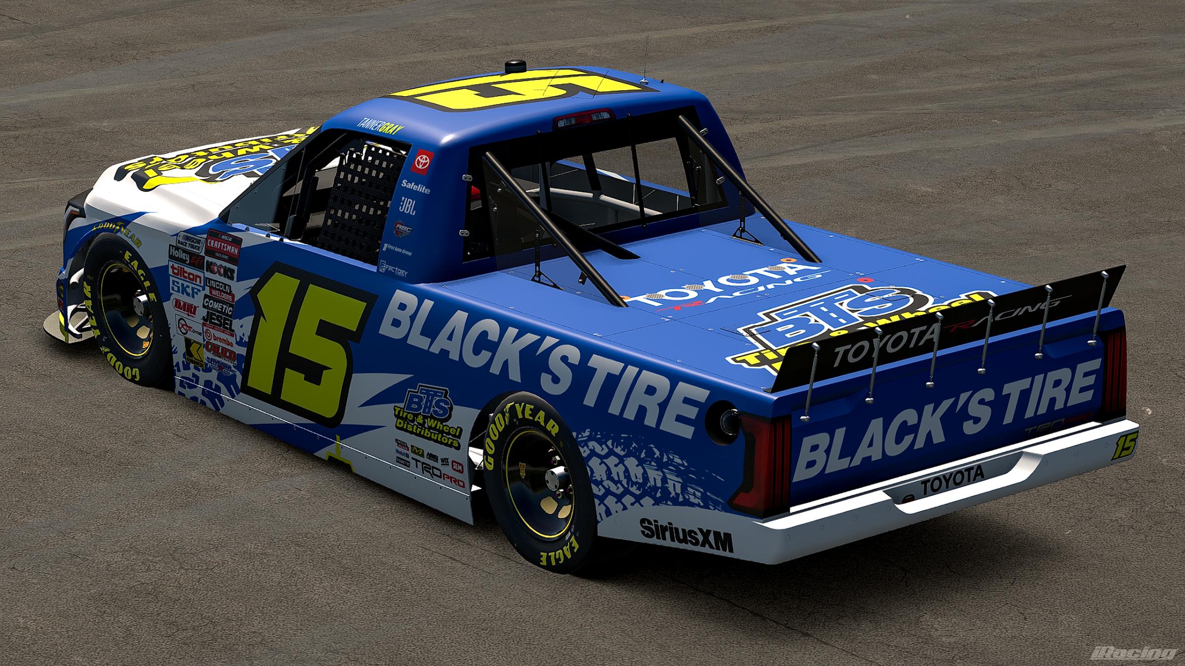 Preview of 2026 Tanner Gray #15 Blacks Tire Toyota Tundra (No Number) by Jonathan Palmieri