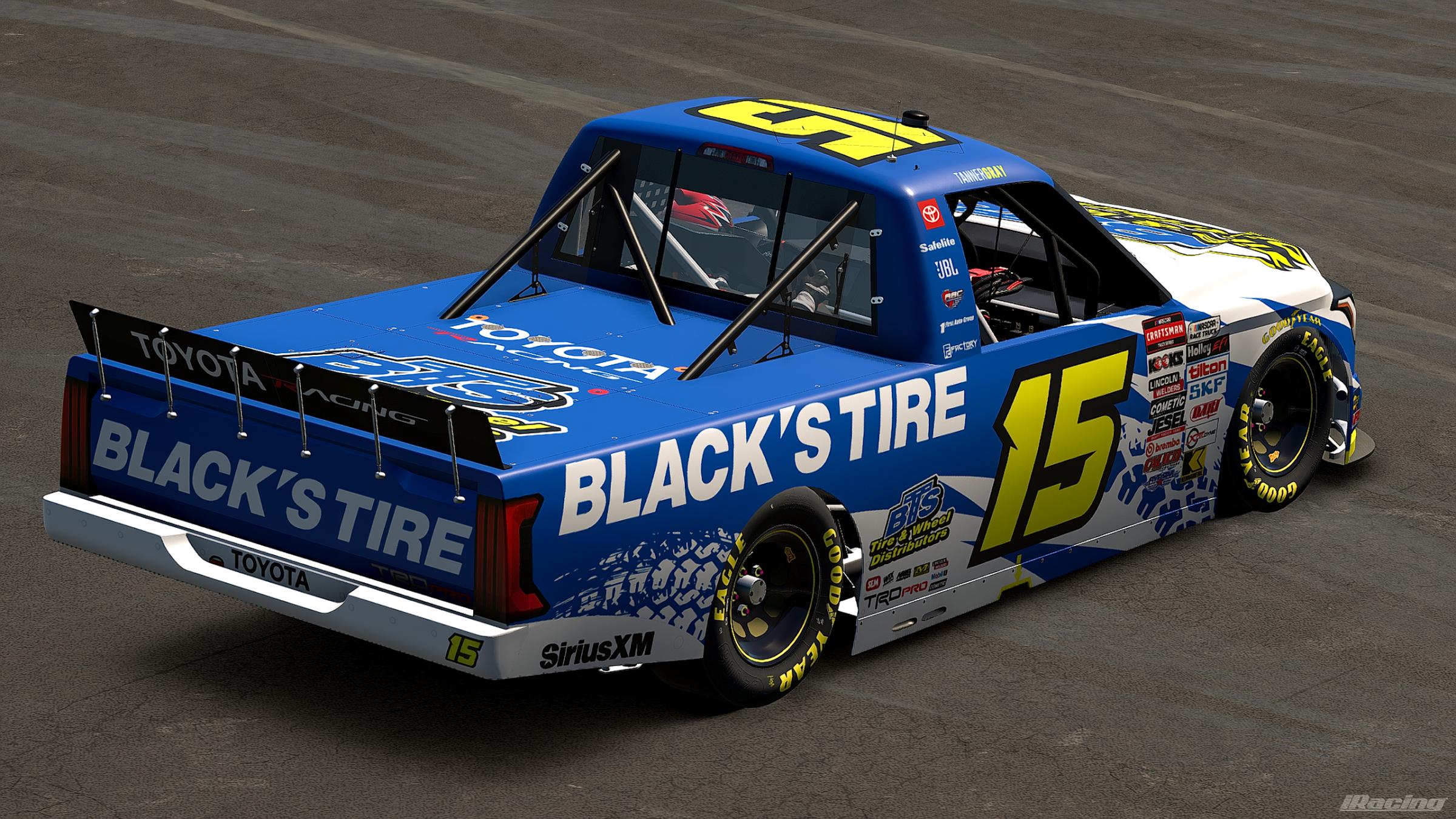 Preview of 2026 Tanner Gray #15 Blacks Tire Toyota Tundra (No Number) by Jonathan Palmieri