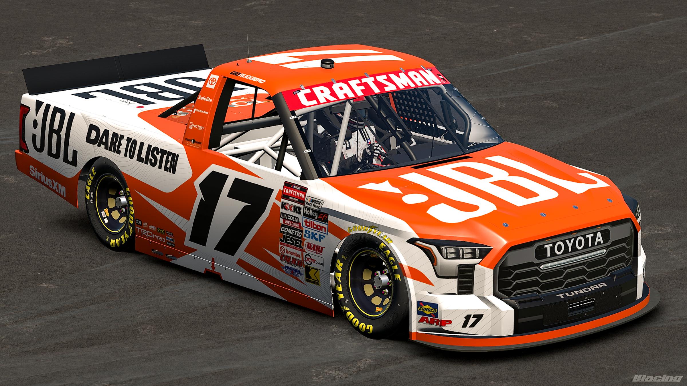 Preview of 2026 Gio Ruggiero #17 JBL Toyota Tundra (Custom Number) by Jonathan Palmieri