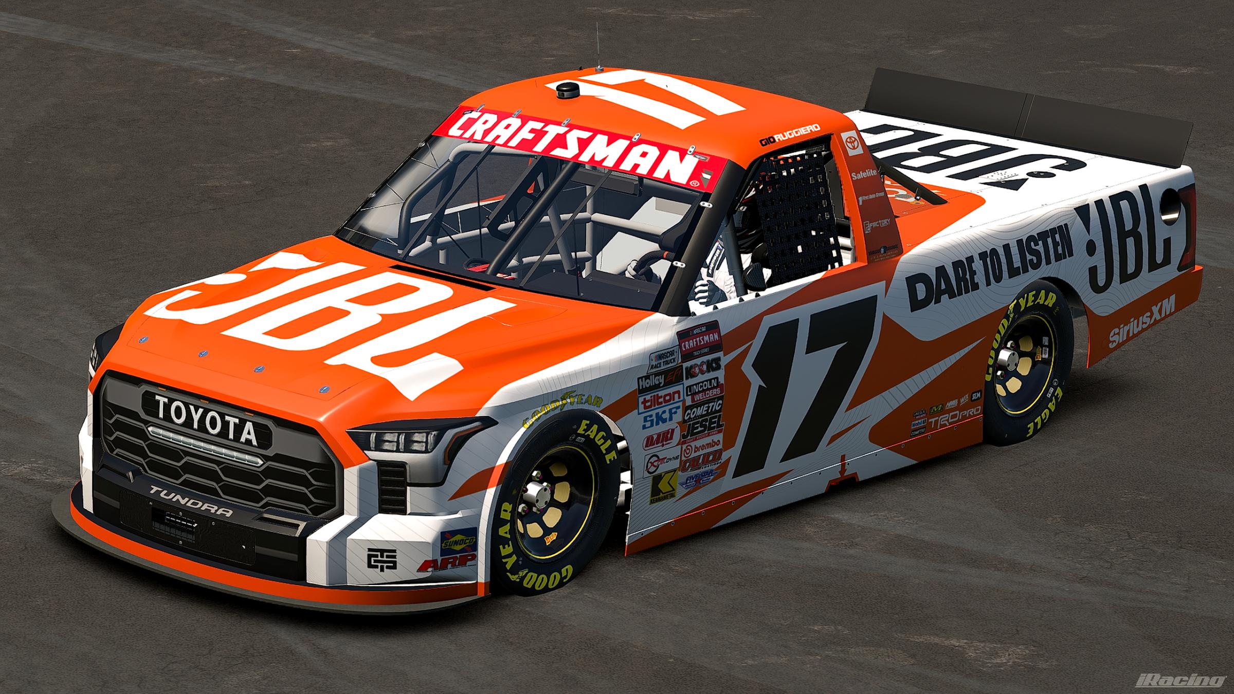 Preview of 2026 Gio Ruggiero #17 JBL Toyota Tundra (No Number) by Jonathan Palmieri
