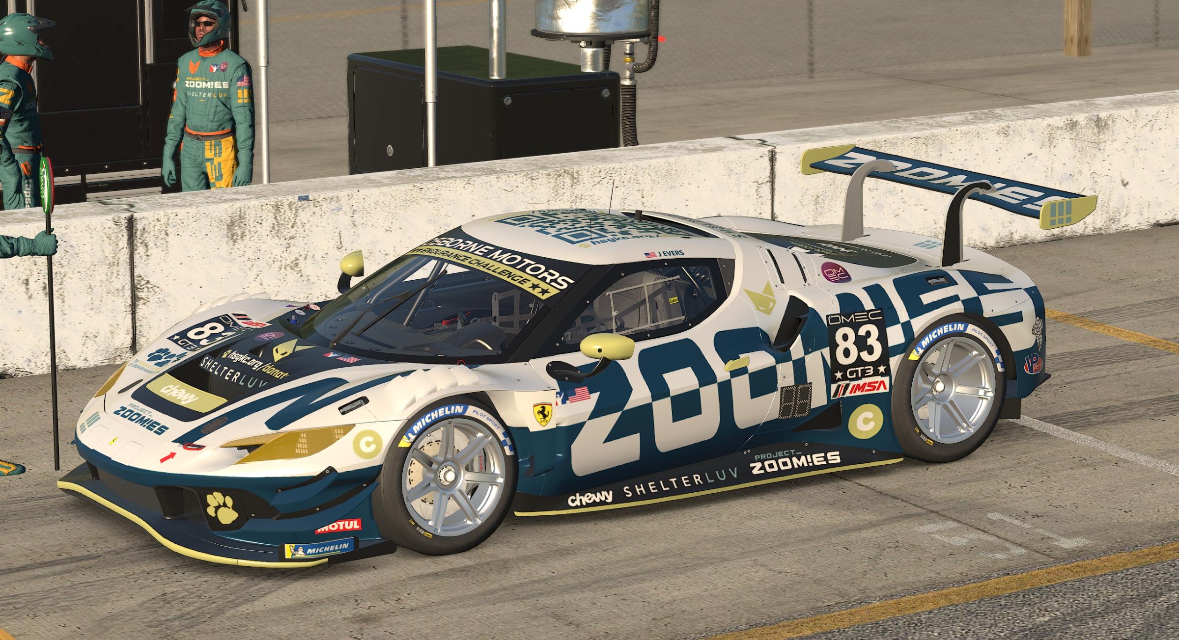 Preview of Project_ZOOM!ES Ferrari 296 GT3 "HSGKC" v1.0 by Patrick Cantrell