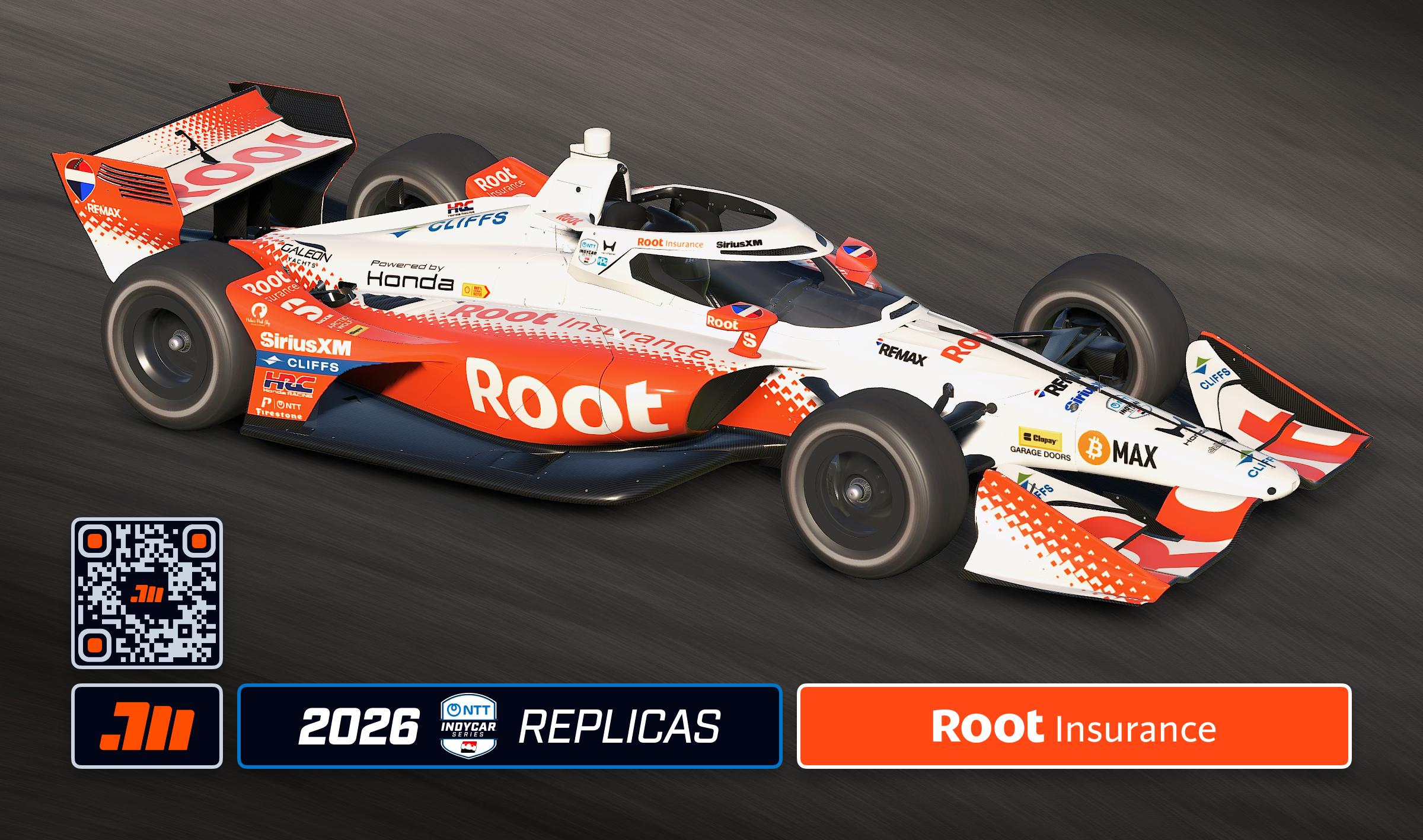 Preview of 2026 Marcus Armstrong Root Insurance IndyCar by Jeff McKeand