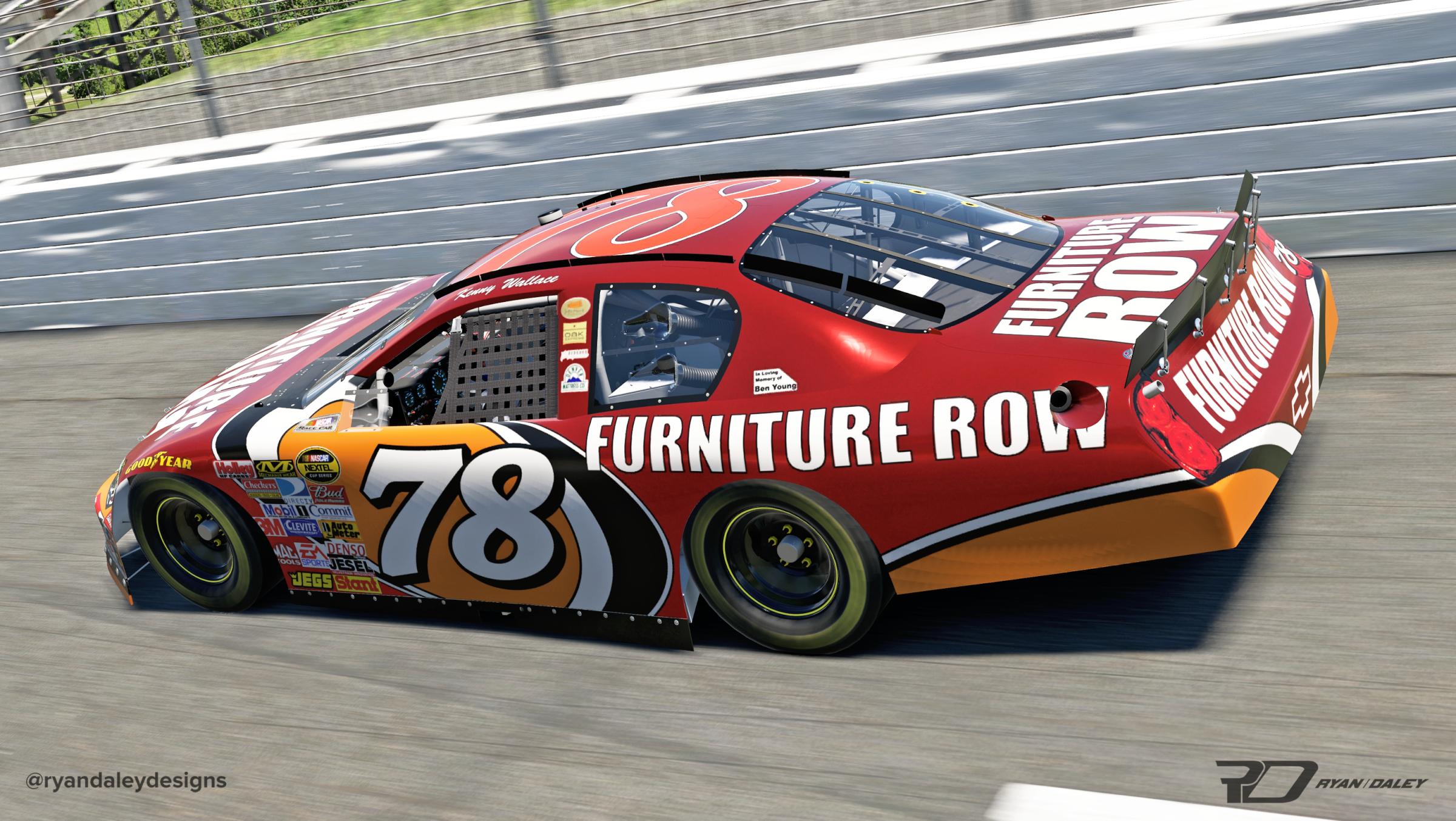 Preview of 2007 #78 Kenny Wallace Furniture Row Variant 4 With Numbers by Ryan Daley