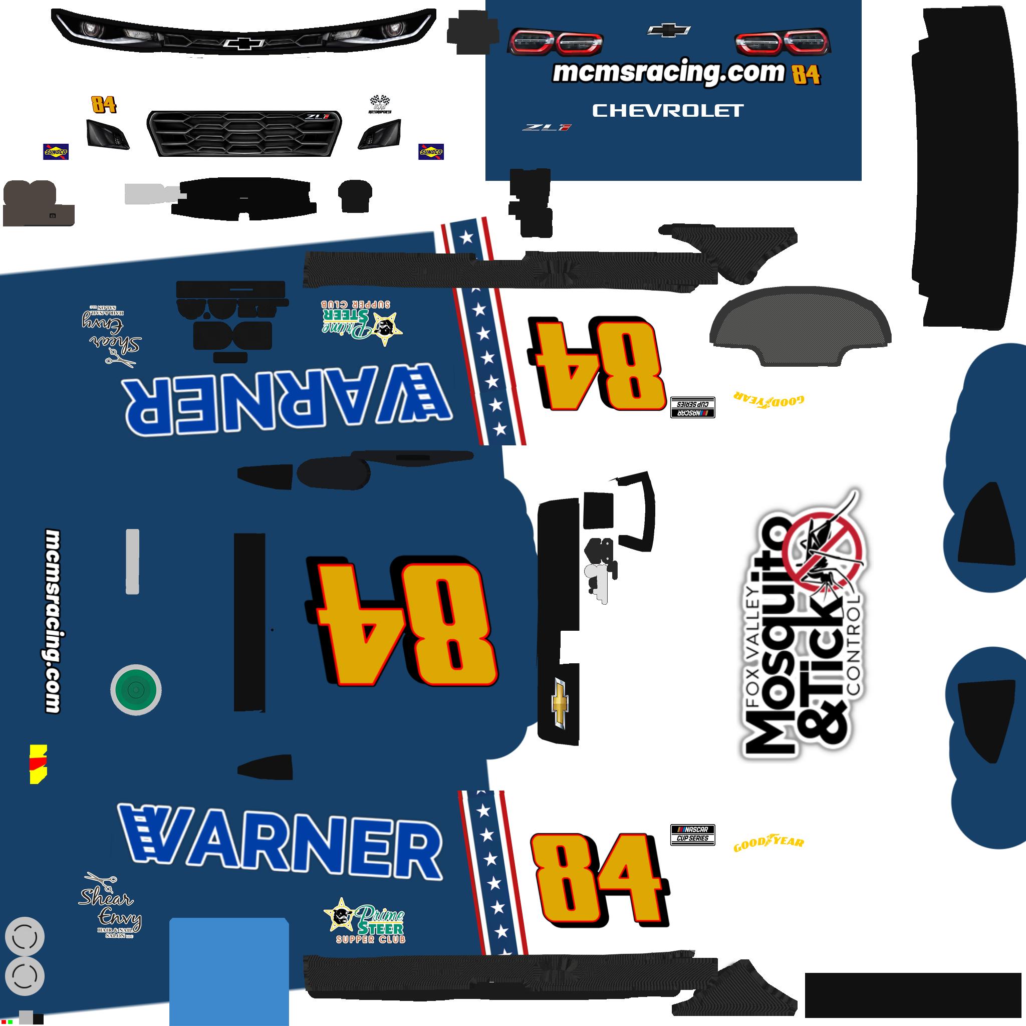 Preview of #84 MCMS Patriotic Next Gen Camaro Fixed by Marty Cmejla