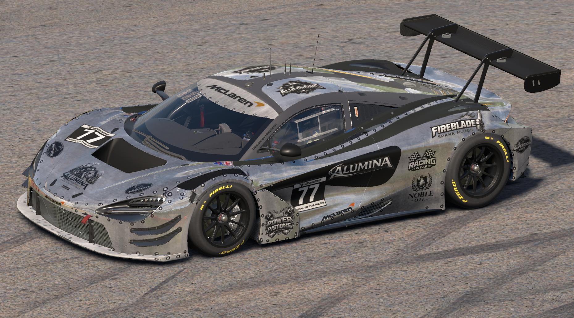 Preview of Aluminum with rivets McLaren 720S GT3 EVO 2026 by Mike Riedner