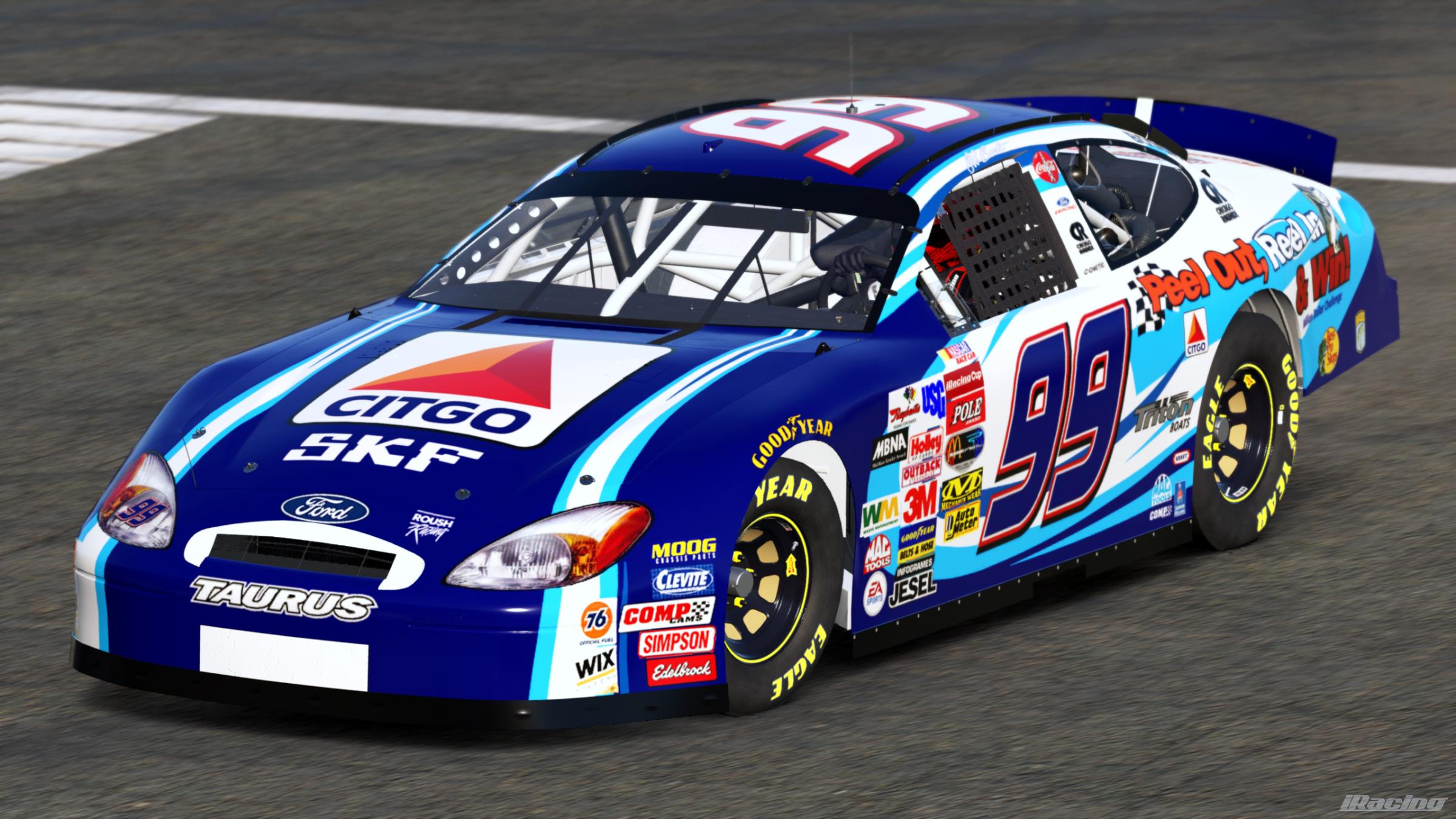 Preview of Jeff Burton 2003 Peel Out, Reel In & Win (Sim #) by Gary P.