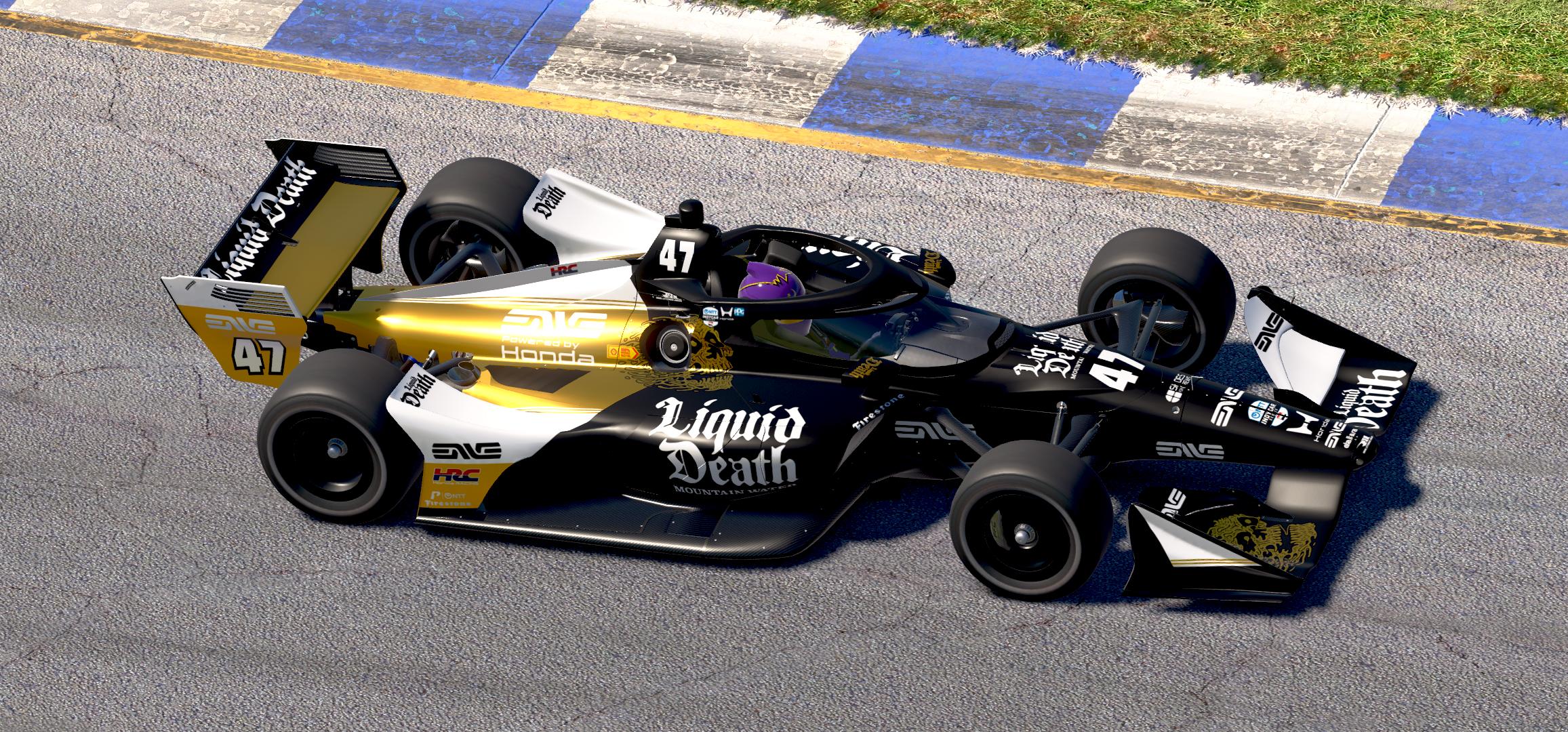 Preview of Mick Schumacher Long Beach Liquid Death by Tyler Tucker