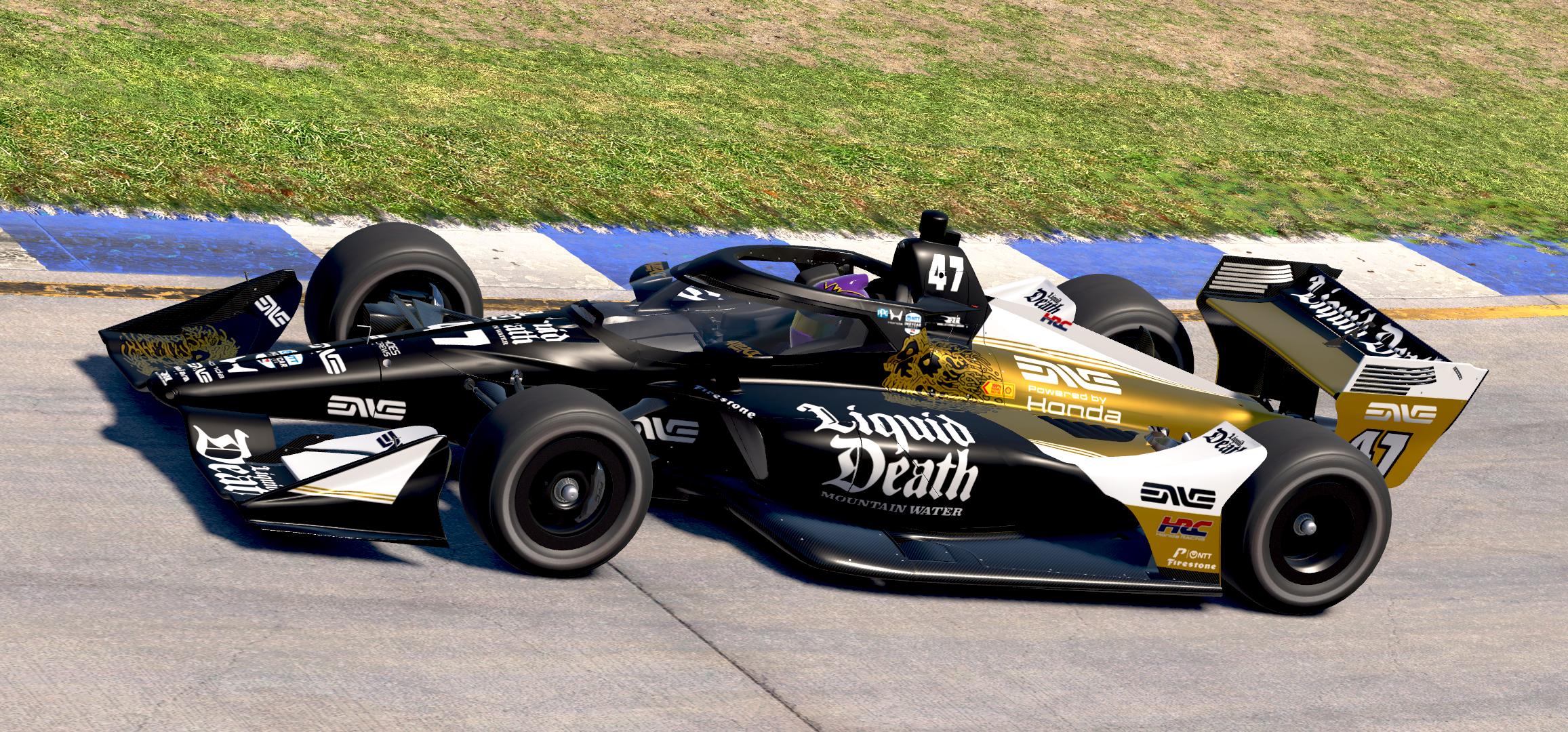 Preview of Mick Schumacher Long Beach Liquid Death by Tyler Tucker