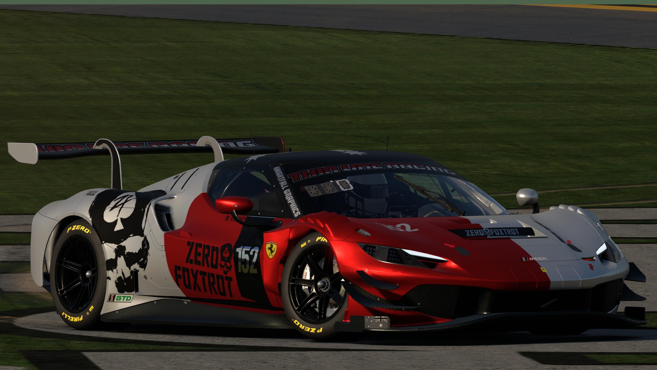 Preview of ZeroFoxtrot Ferrari 296GT3 by Knightfall Graphics by Matt J K.