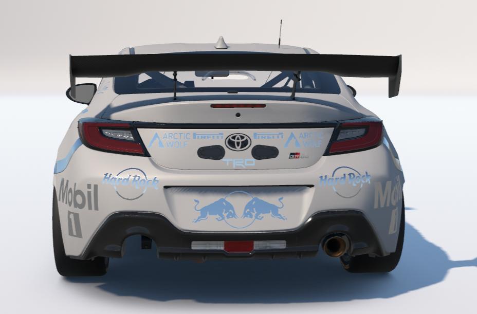 Preview of White Chrome Red Bull Gives You Wings Toyota GR86 by Ronald Lawson2