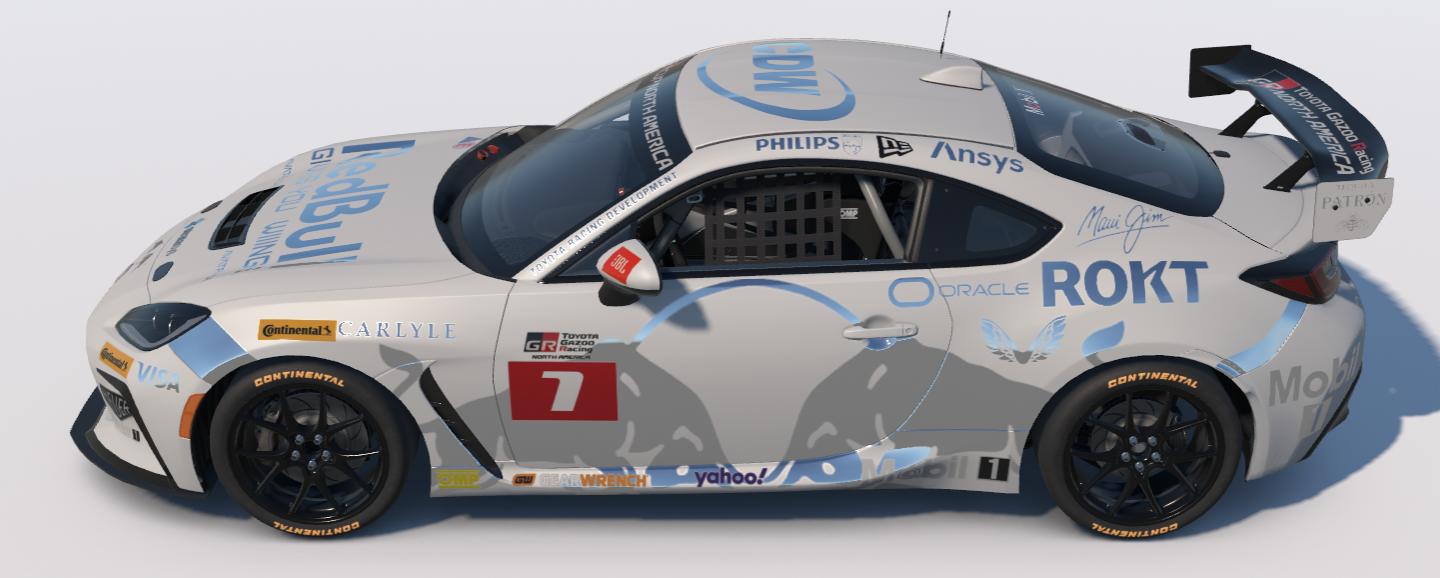 Preview of White Chrome Red Bull Gives You Wings Toyota GR86 by Ronald Lawson2