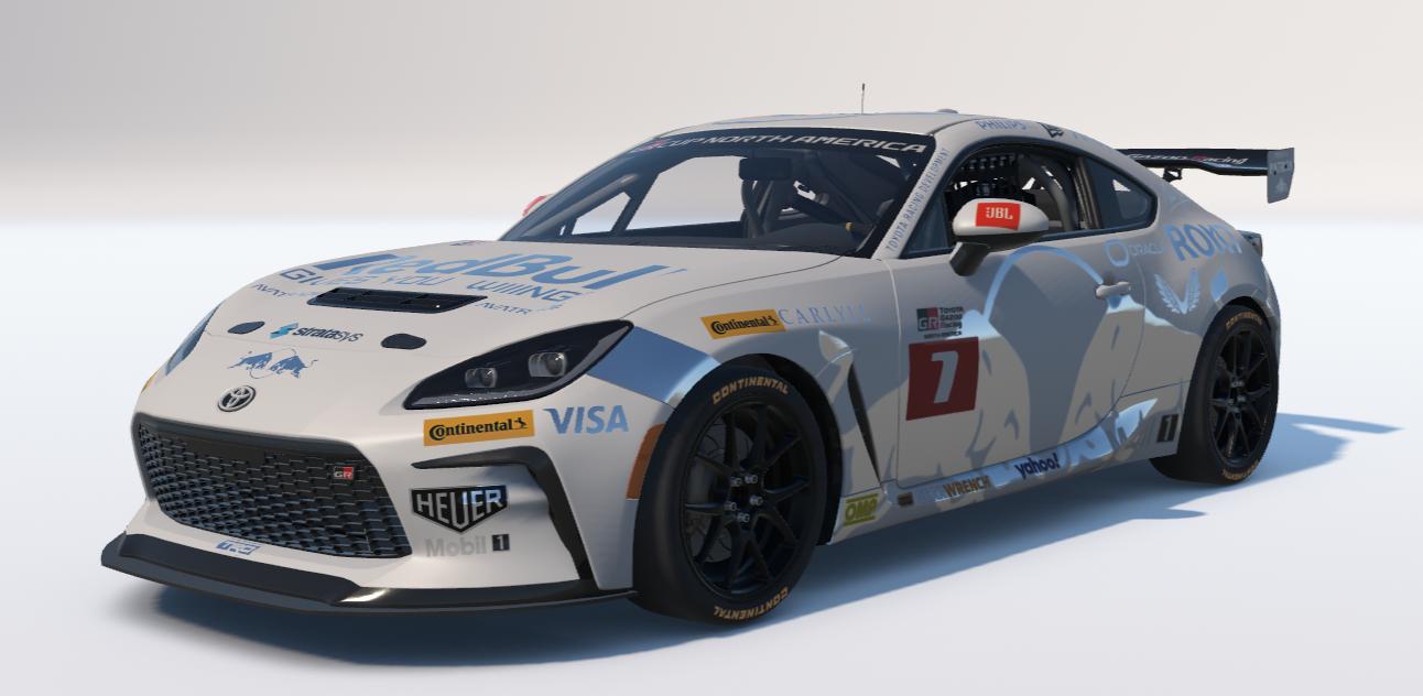 Preview of White Chrome Red Bull Gives You Wings Toyota GR86 by Ronald Lawson2