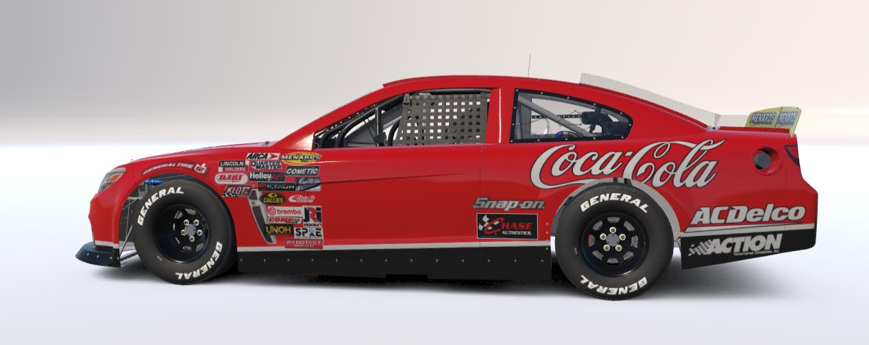 Preview of EARNHARDT THROWBACK ARCA SIM STAMPED by Heath Jobe