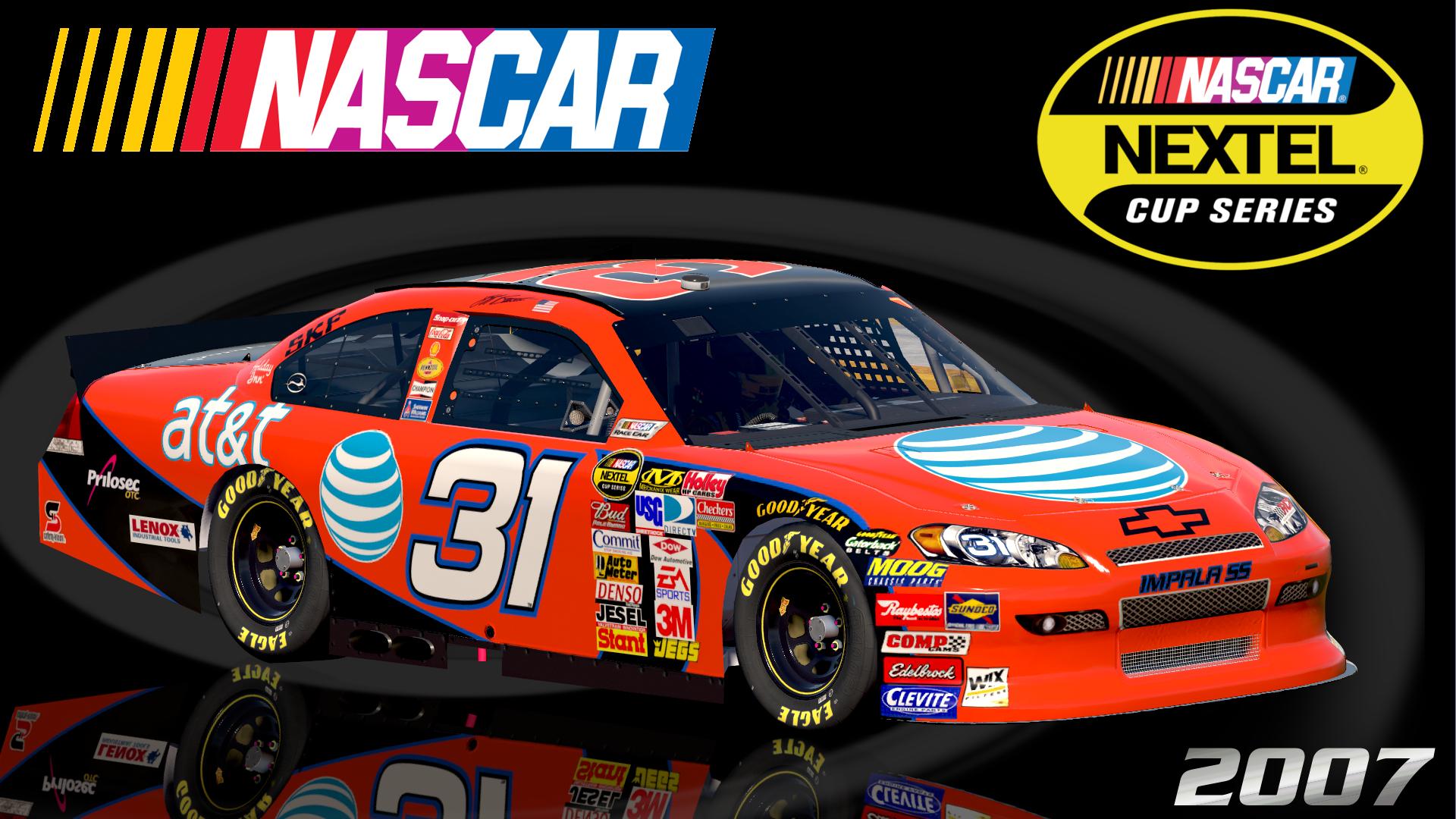 Preview of #31 Jeff Burton 2007 AT&T Mobility Impala SS COT Sim Stamped Number by Christian Budd