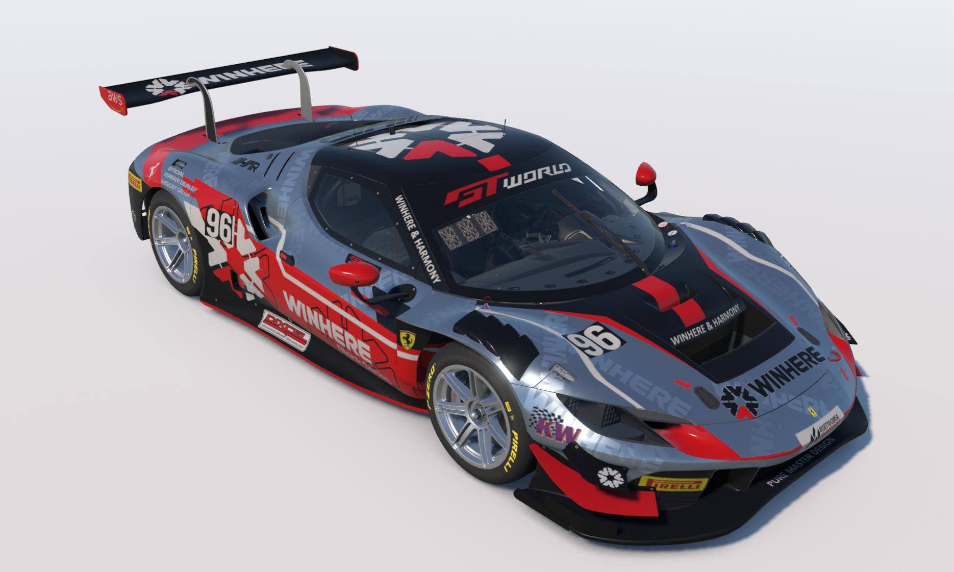 Preview of Winhere Harmony Racing Car #96 2026 Livery for the GTWC Asia by Keith Archer