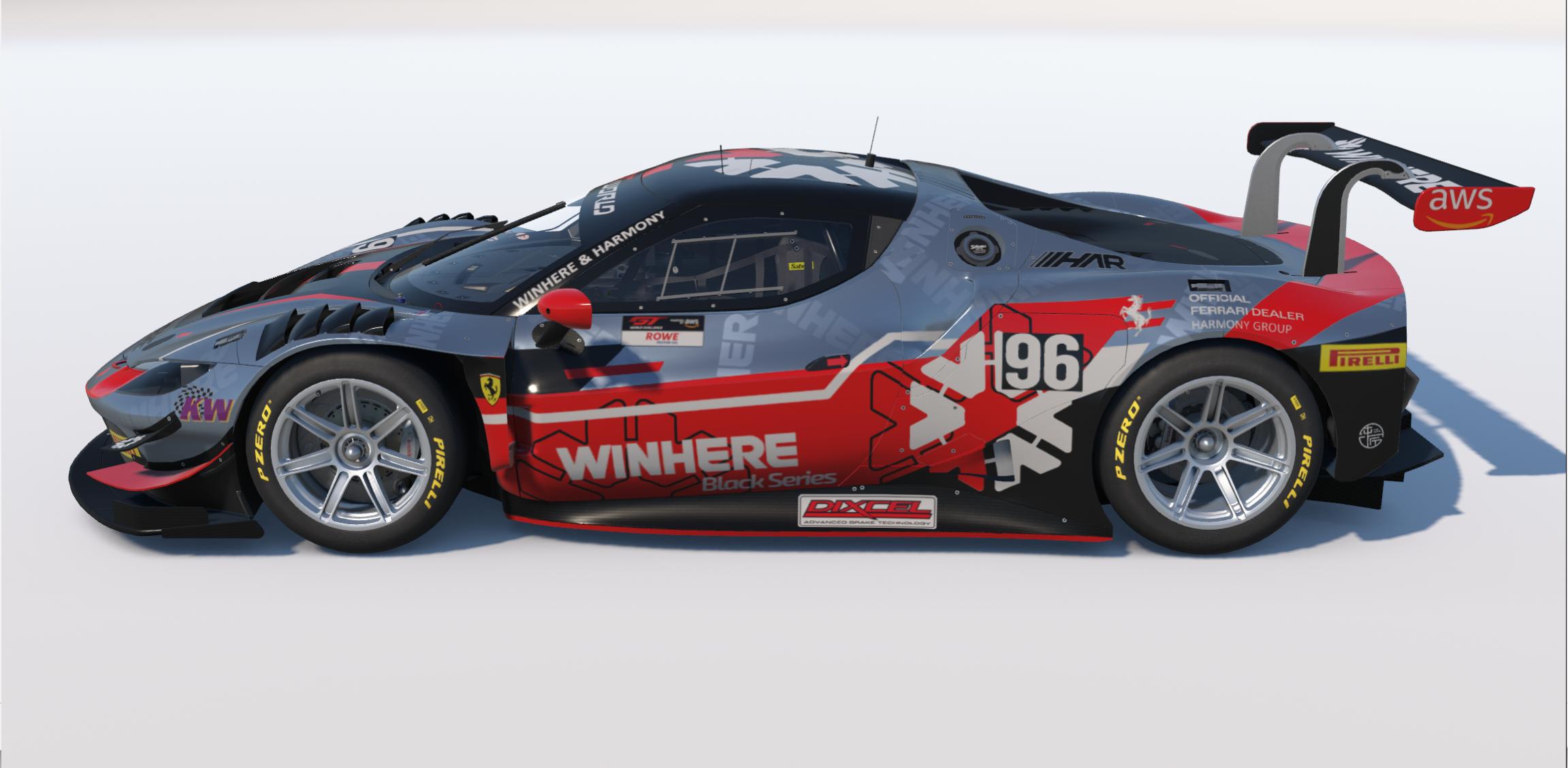 Preview of Winhere Harmony Racing Car #96 2026 Livery for the GTWC Asia by Keith Archer