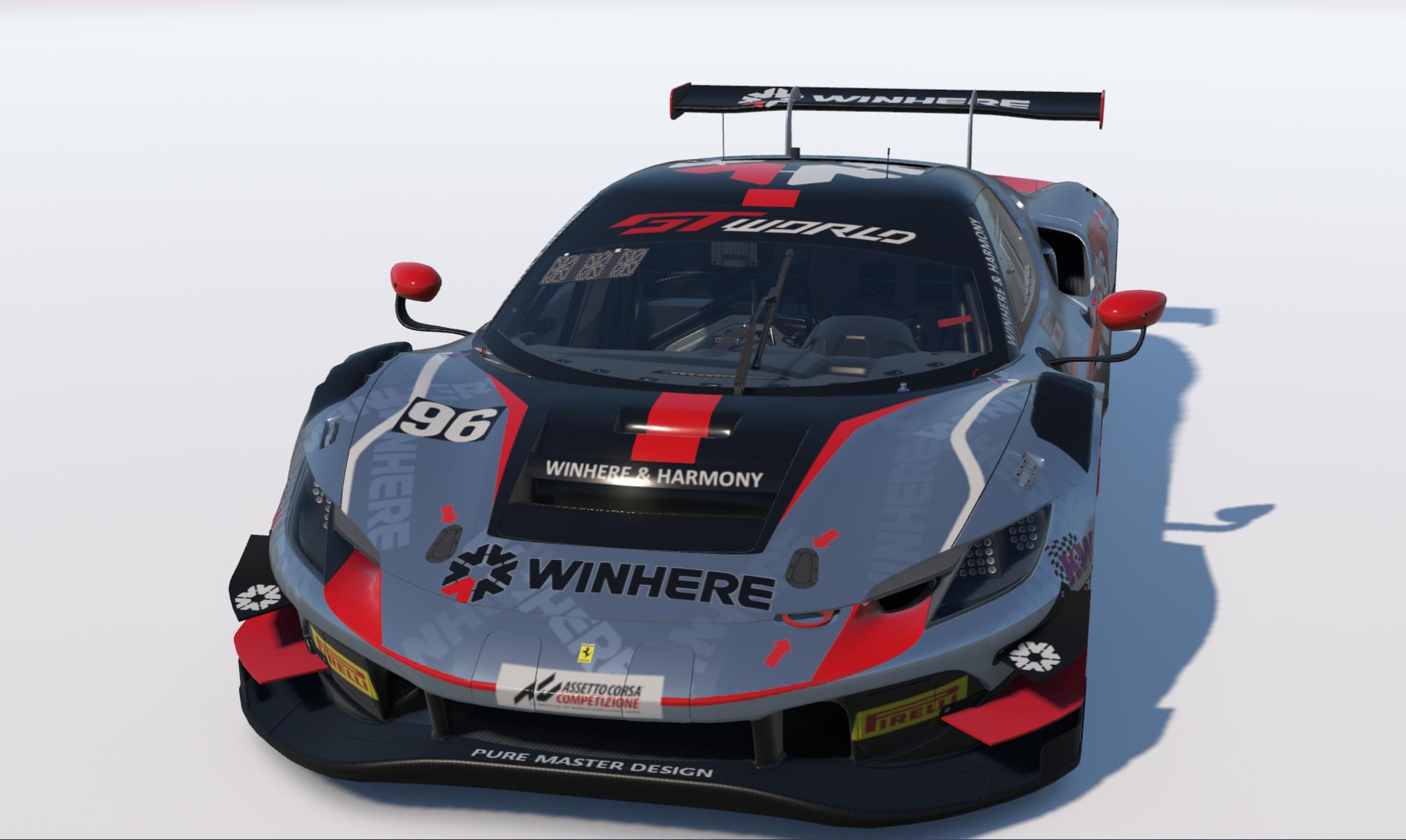 Preview of Winhere Harmony Racing Car #96 2026 Livery for the GTWC Asia by Keith Archer