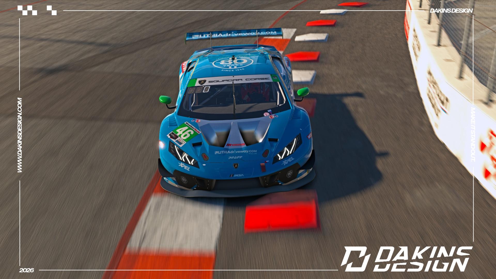 Preview of OFFICIAL Pfaff Motorsports 2026 Lithia Driveway 80th Anniversary Lamborghini Temerario GT3 IMSA GTD by Jason Dakins