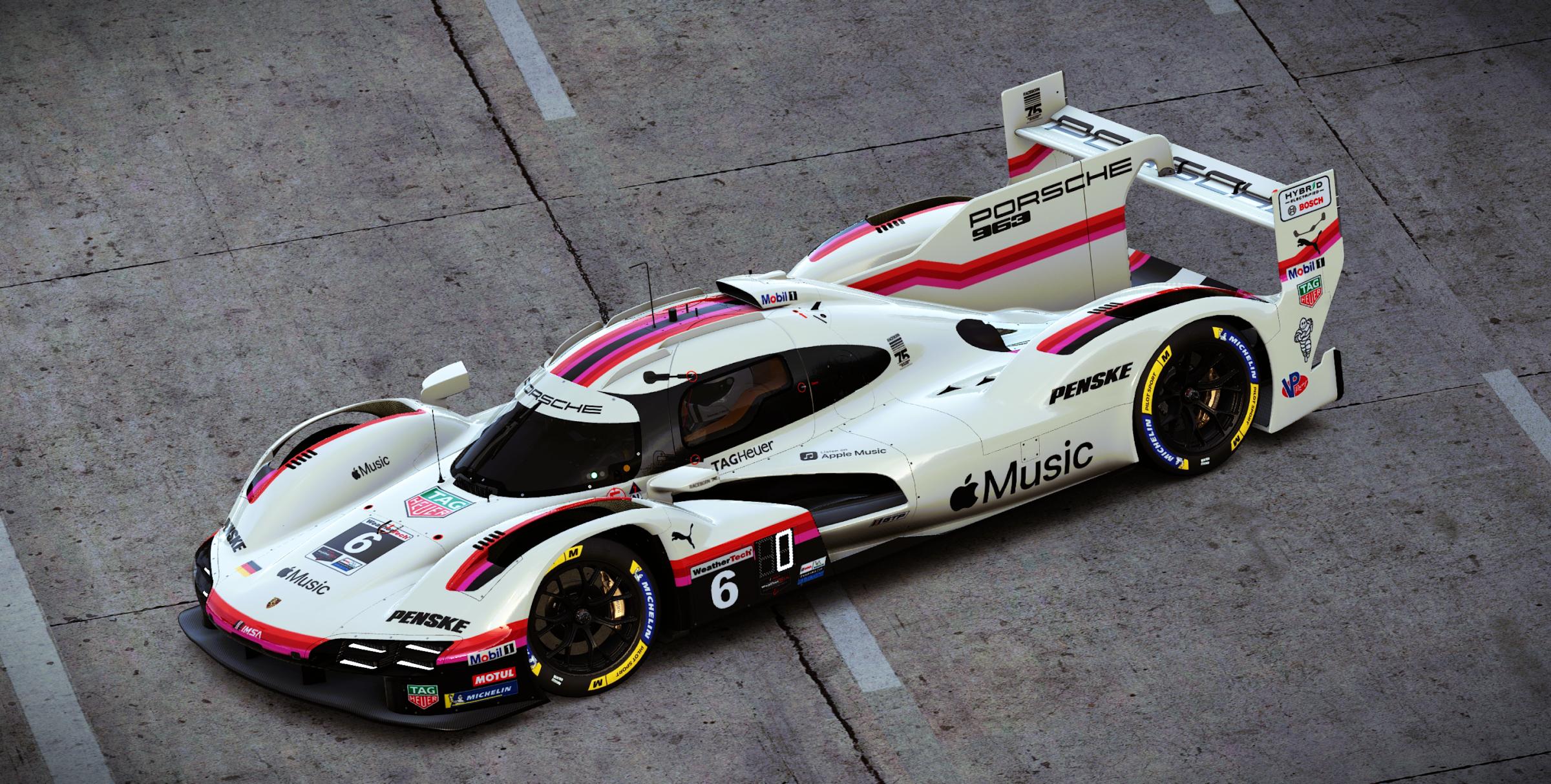 Preview of Porsche Penske Motorsports #6 Porsche 963 GTP 2026 Long Beach IMSA Livery by Samuel J Ball