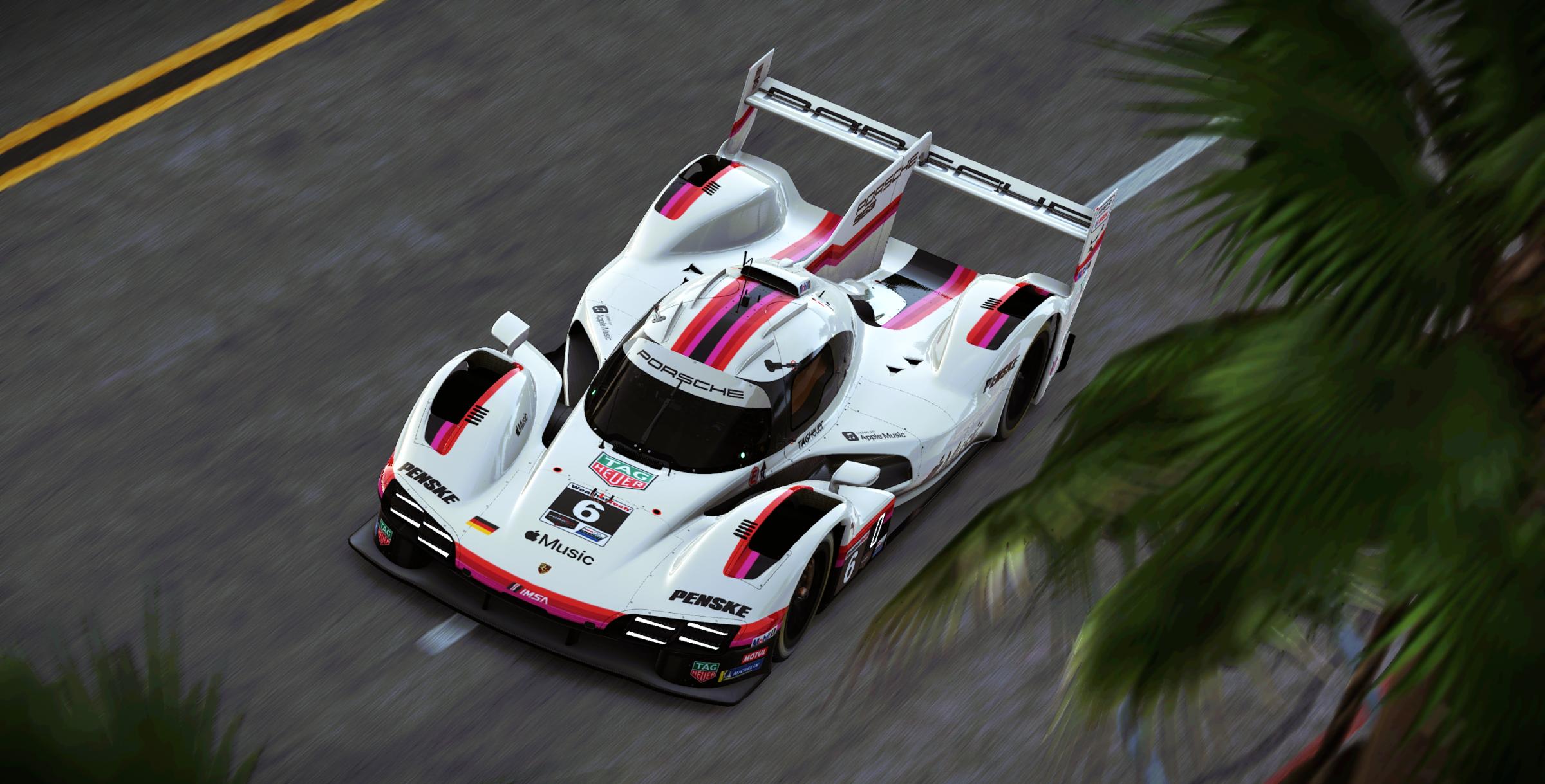 Preview of Porsche Penske Motorsports #6 Porsche 963 GTP 2026 Long Beach IMSA Livery by Samuel J Ball