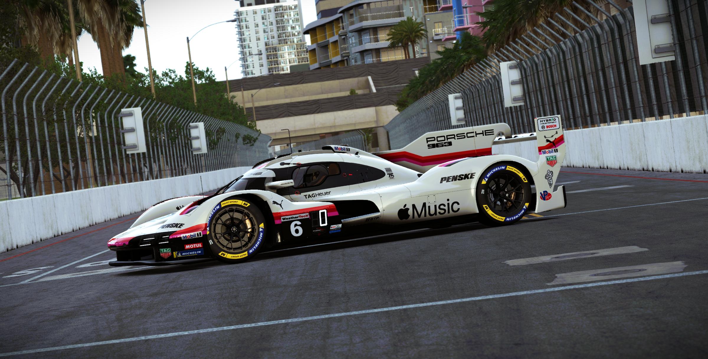 Preview of Porsche Penske Motorsports #6 Porsche 963 GTP 2026 Long Beach IMSA Livery by Samuel J Ball