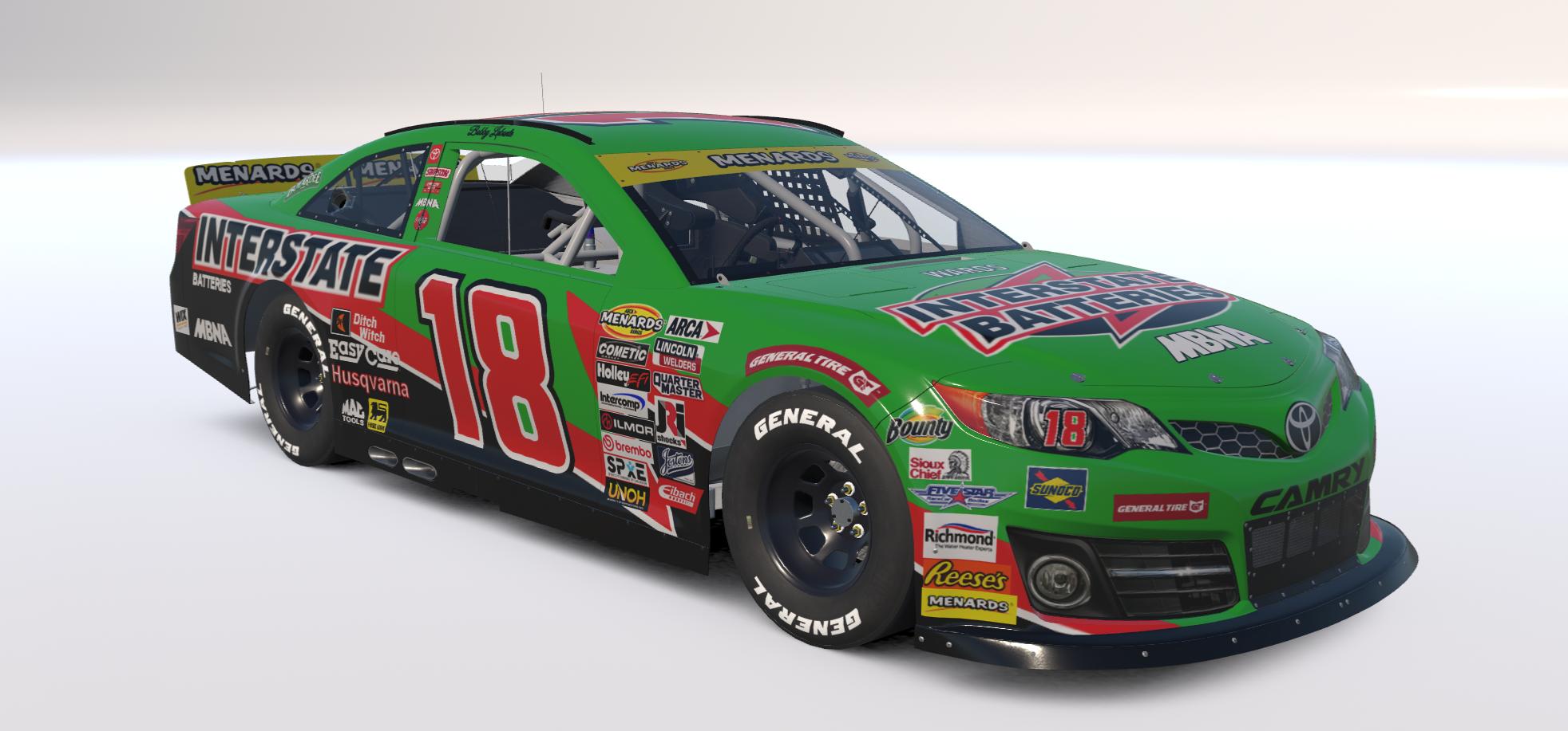 Preview of Bobby Labonte 2000 Interstate Batteries Arca Camry no numbers by Josh Bearden