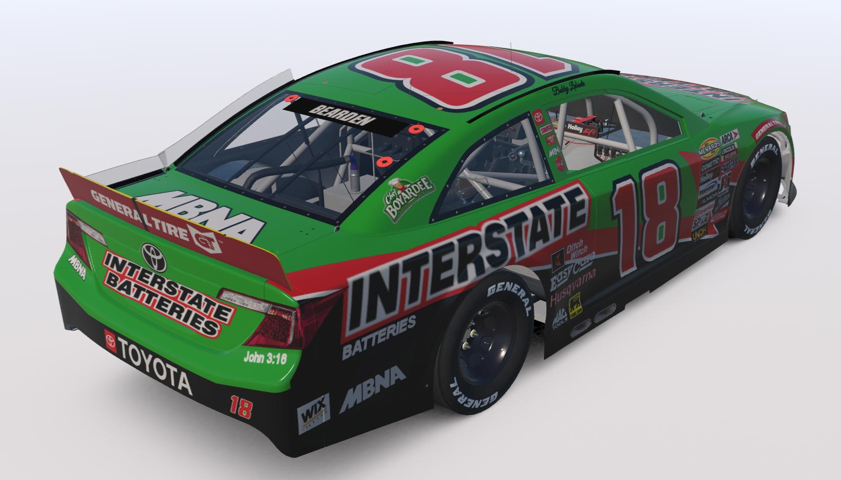 Preview of Bobby Labonte 2000 Interstate Batteries Arca Camry no numbers by Josh Bearden