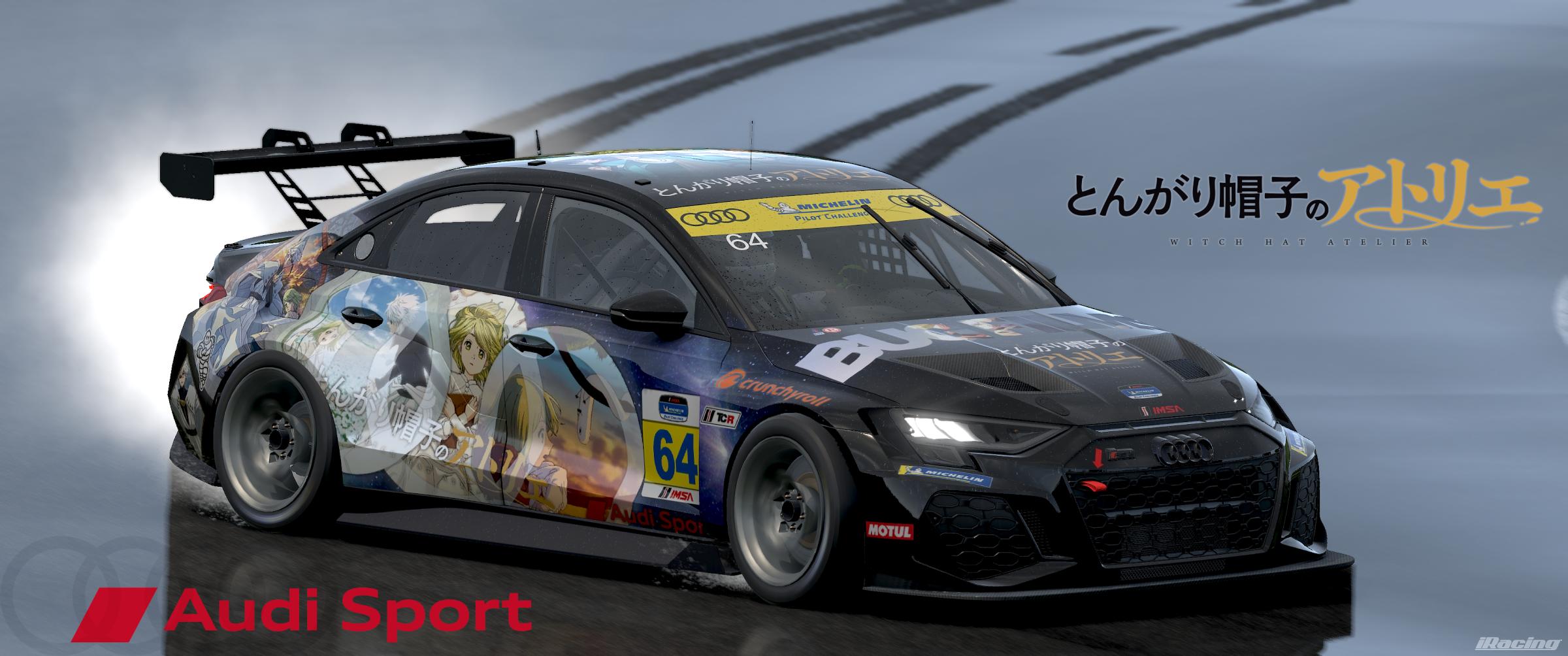 Preview of Witch Hat Atelier - BUGFILMS - Crunchyroll Anime Audi RS3 LMS Gen 2 TCR by Joshua JD Miller