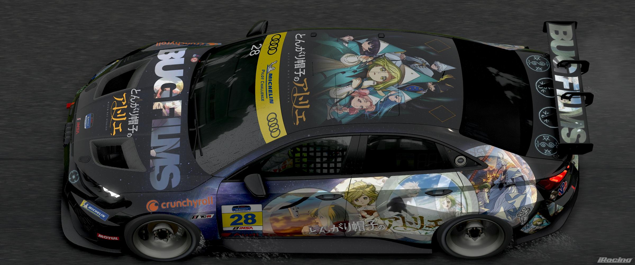 Preview of Witch Hat Atelier - BUGFILMS - Crunchyroll Anime Audi RS3 LMS Gen 2 TCR by Joshua JD Miller