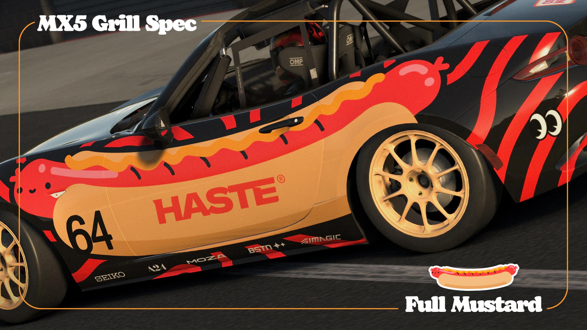 Preview of MX5 Grill Spec - Sausage racer - Haste by Henry Barton