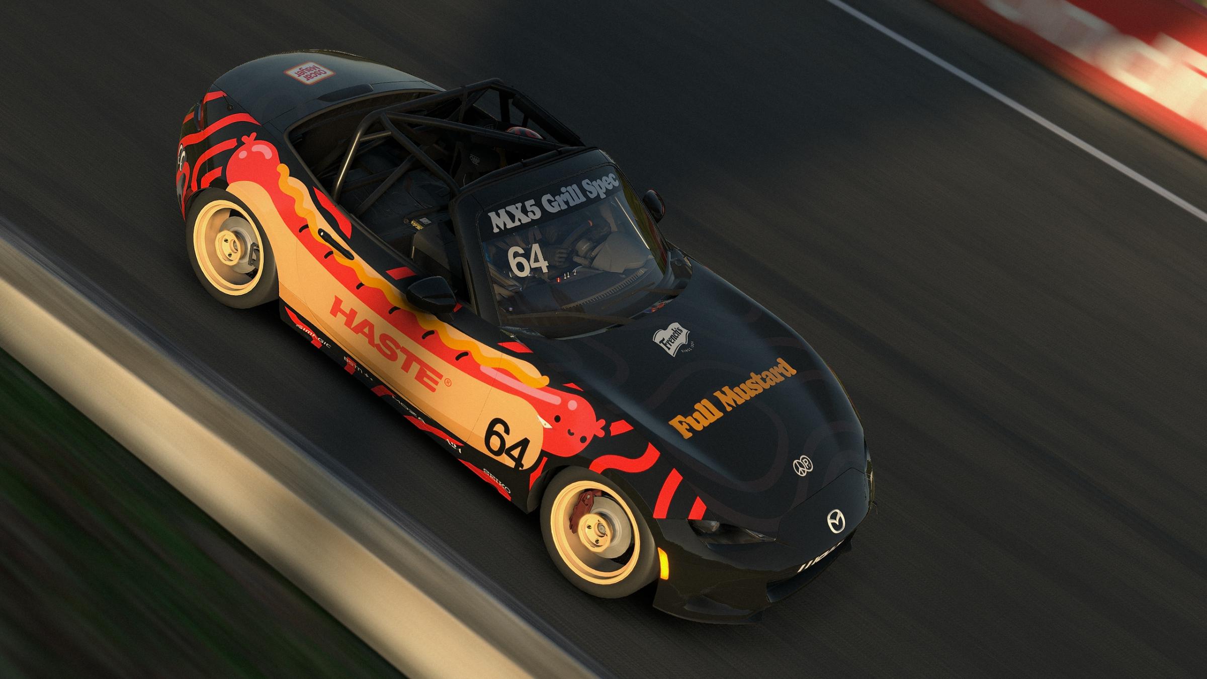 Preview of MX5 Grill Spec - Sausage racer - Haste by Henry Barton