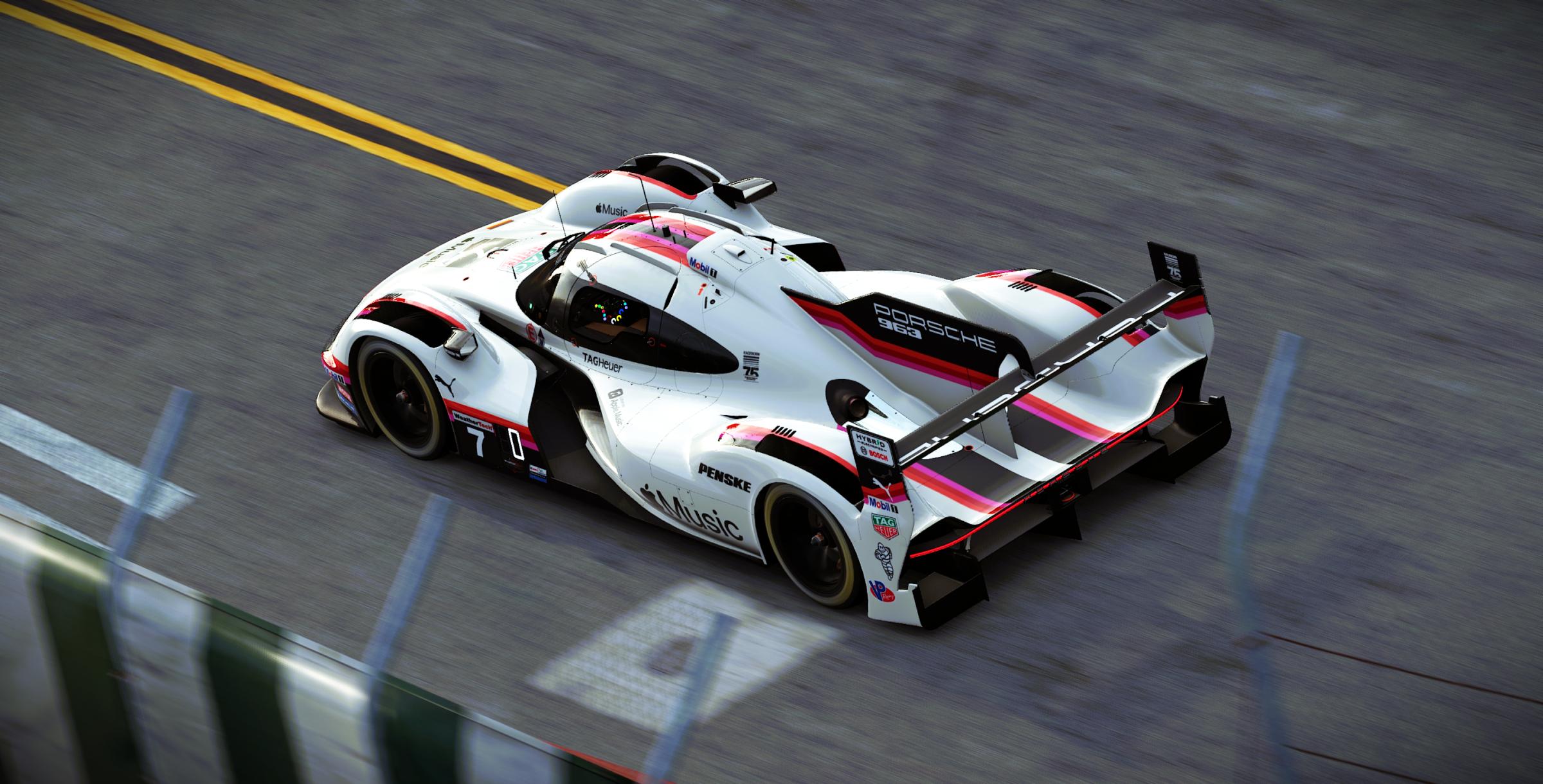 Preview of Porsche Penske Motorsports #7 Porsche 963 GTP 2026 Long Beach IMSA Livery by Samuel J Ball