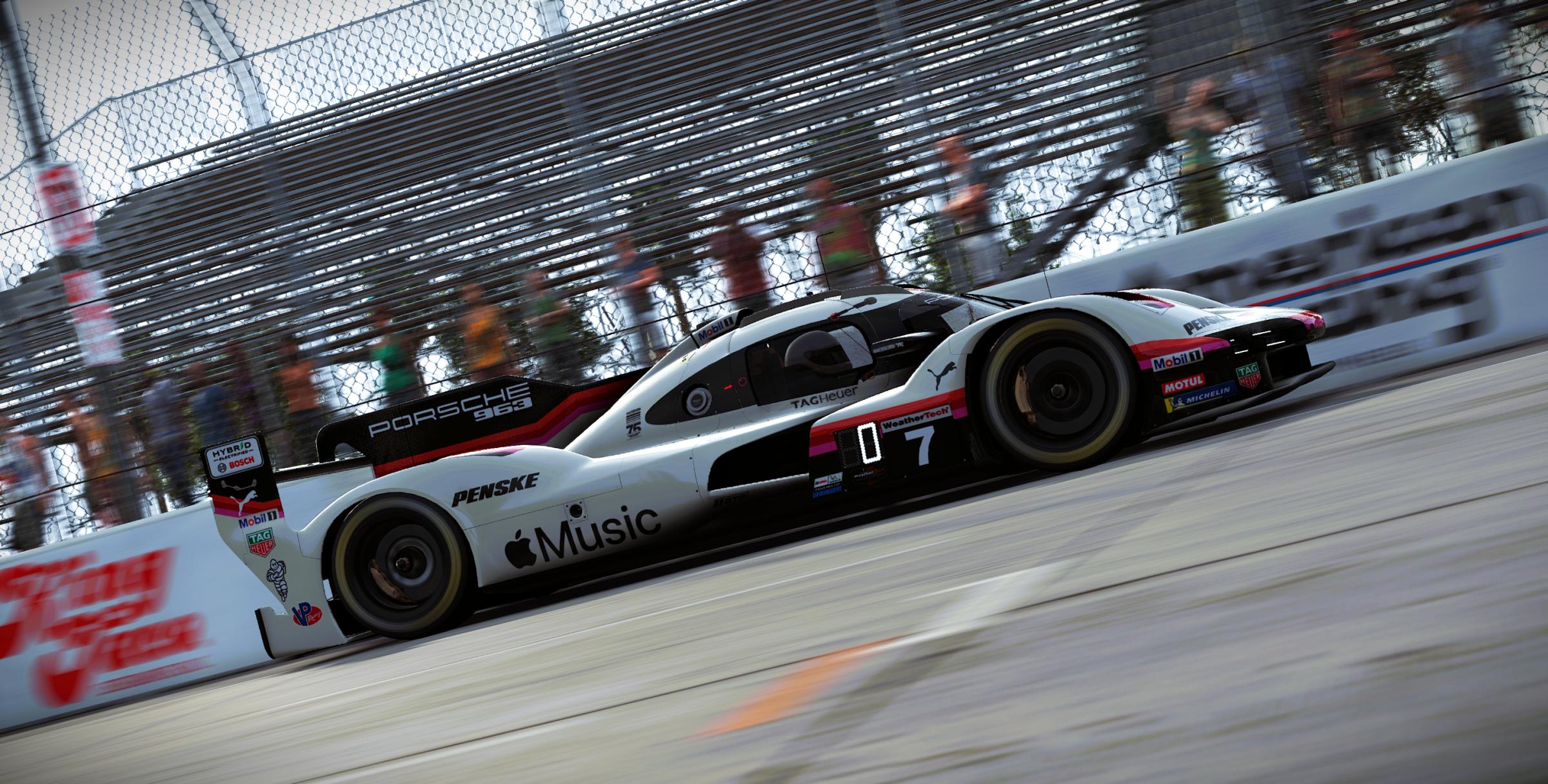 Preview of Porsche Penske Motorsports #7 Porsche 963 GTP 2026 Long Beach IMSA Livery by Samuel J Ball