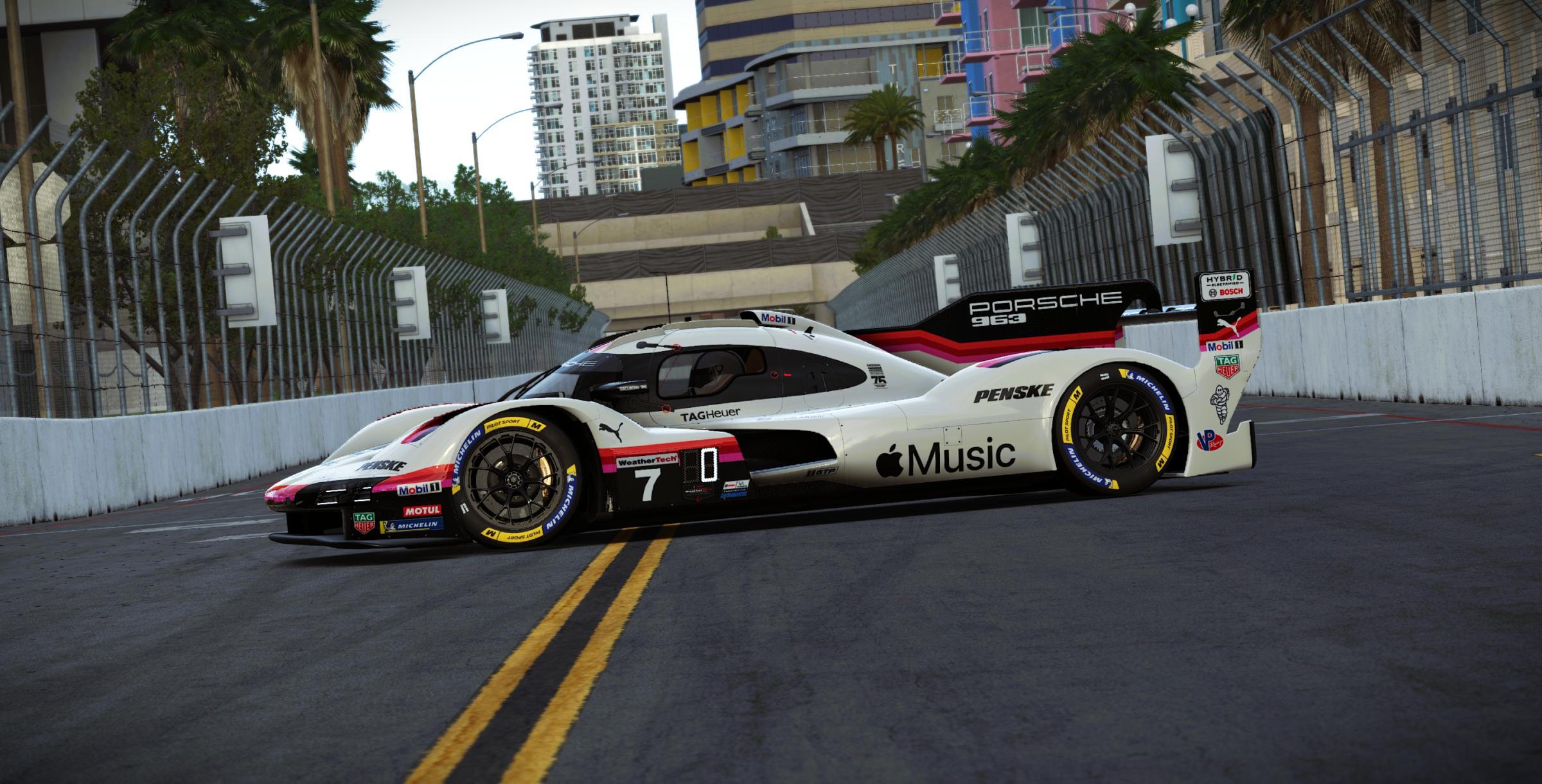 Preview of Porsche Penske Motorsports #7 Porsche 963 GTP 2026 Long Beach IMSA Livery by Samuel J Ball