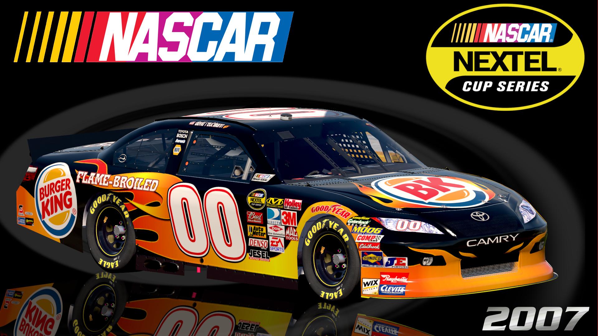 Preview of #00 David Reutimann 2007 Burger King Toyota Camry COT Sim Stamped Number by Christian Budd