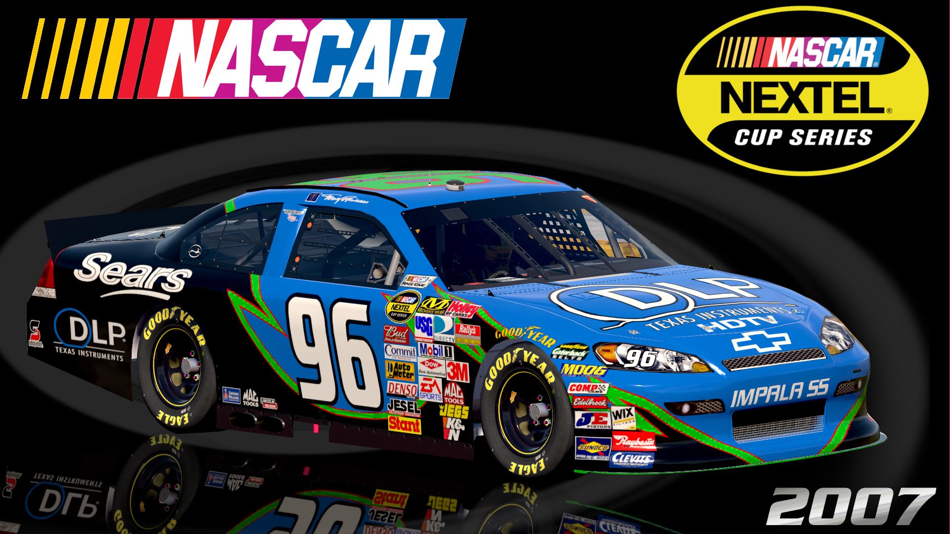 Preview of #96 Tony Raines 2007 DLP HDTV Sears Impala SS COT Sim Stamped Number by Christian Budd