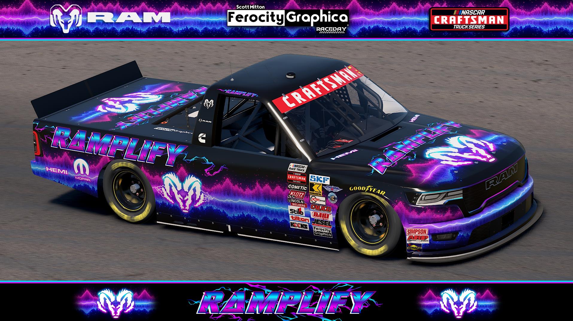 Preview of Ramplify NASCAR Truck Series RAM (No Numbers) by Scott Mitton