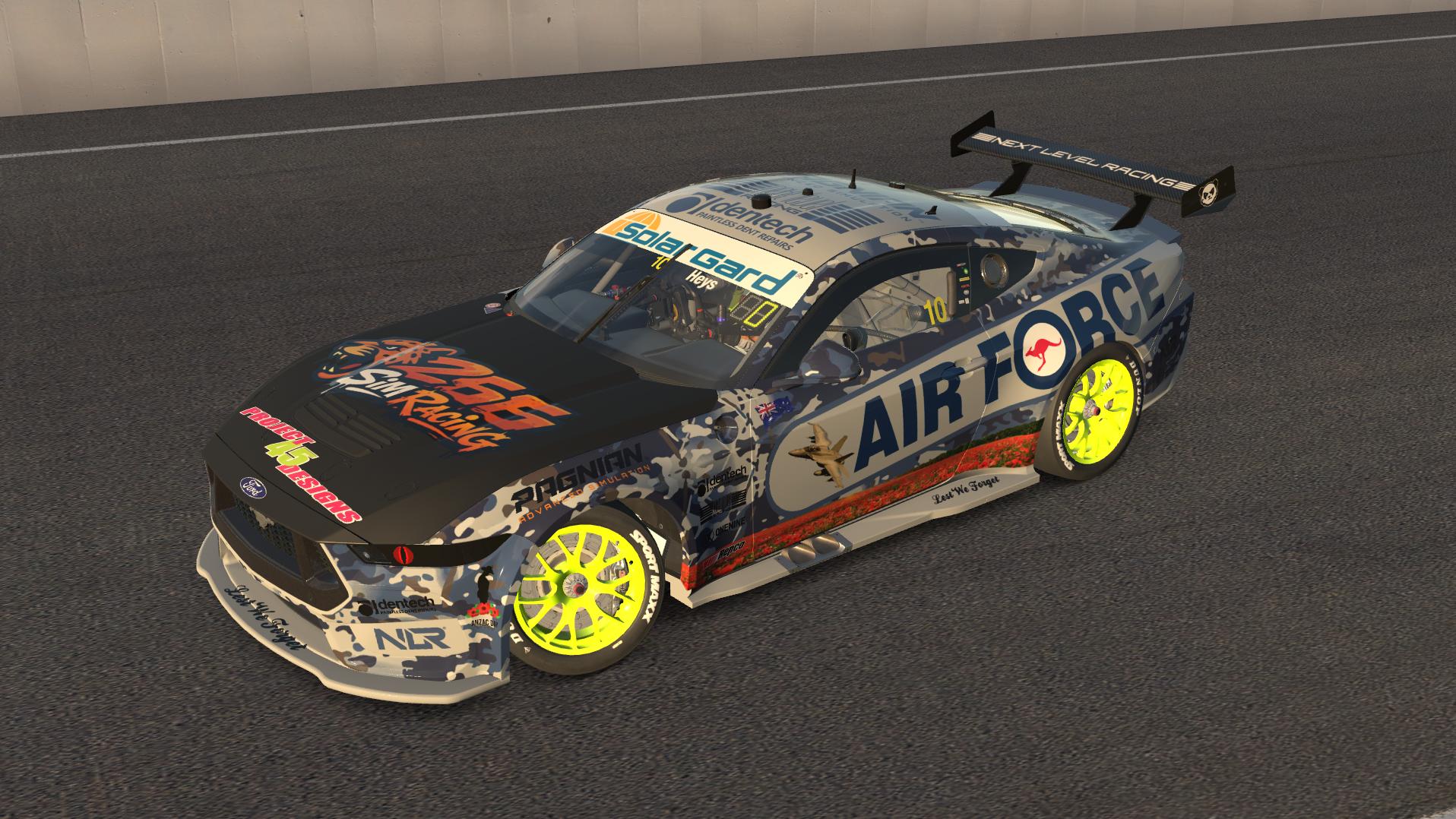 Preview of ASR ANZAC (AIR FORCE) Livery Damon Fisher (266 SIM RACING) by Brad Heys