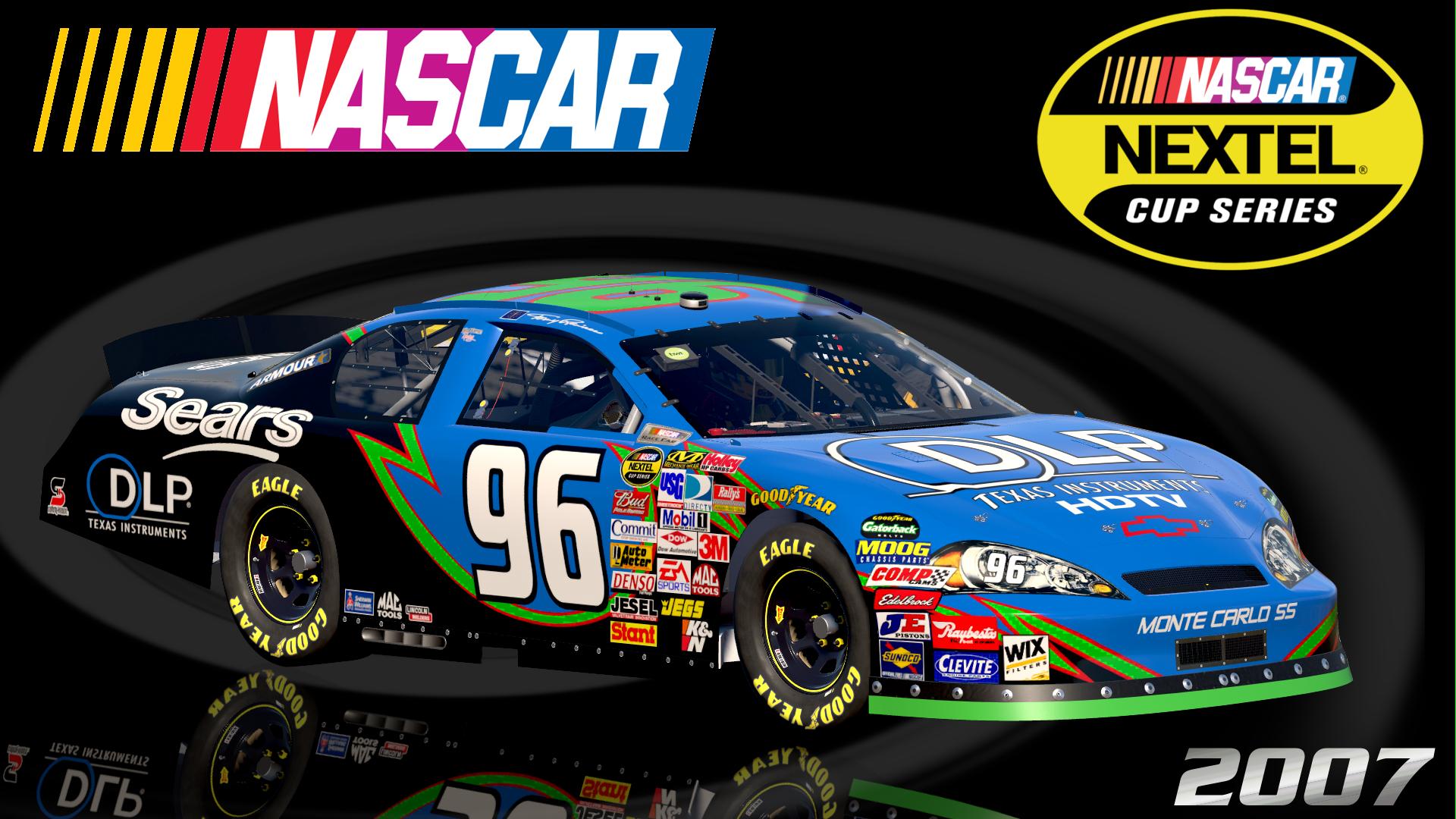 Preview of #96 Tony Raines 2007 DLP HDTV Sears Chevrolet Monte Carlo SS Sim Stamped Number by Christian Budd