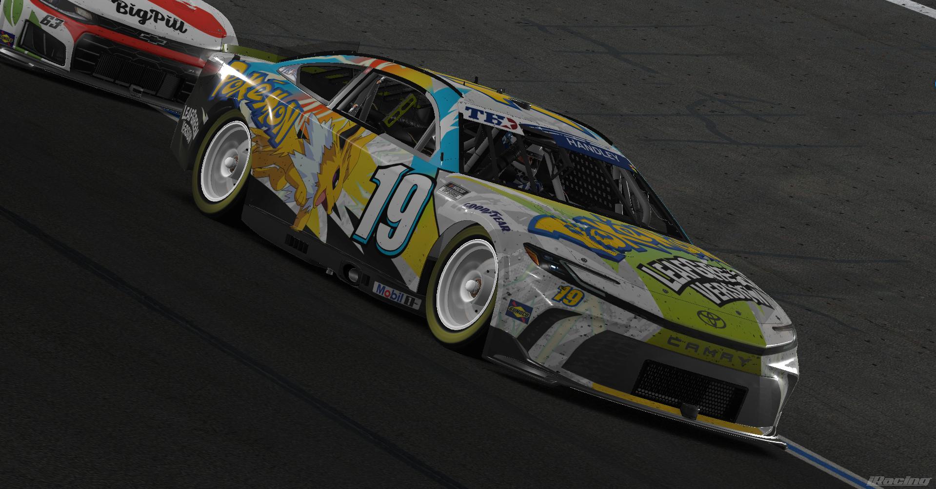 Preview of 2026 - #19 - Kaito Nasa - Pokemon Leaf Green / Jolteon - NASCAR Next Gen Cup Series  by Teejay Handley