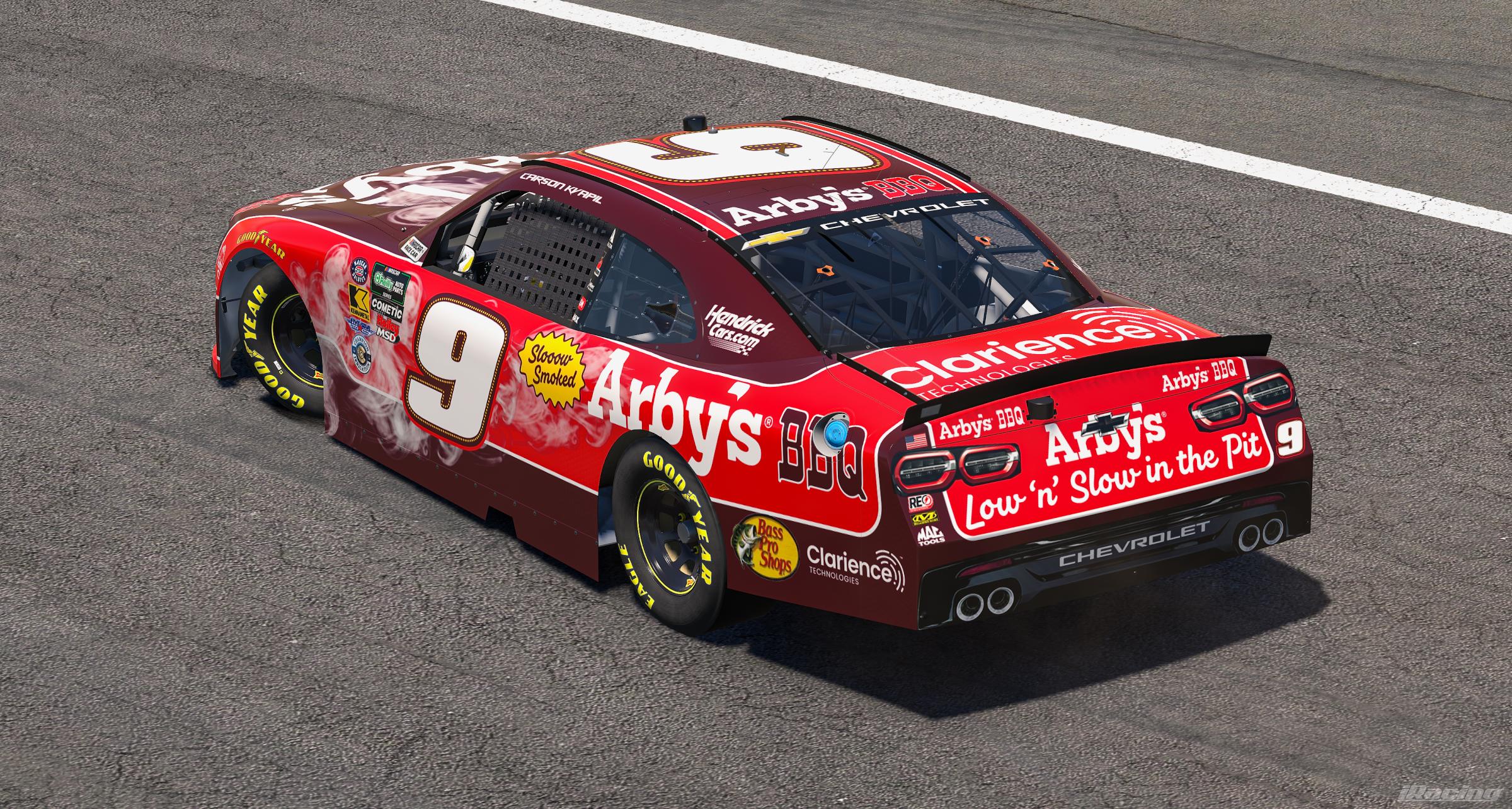 Preview of 2026 Carson Kvapil Arbys BBQ Chevrolet by Ryan A Williams