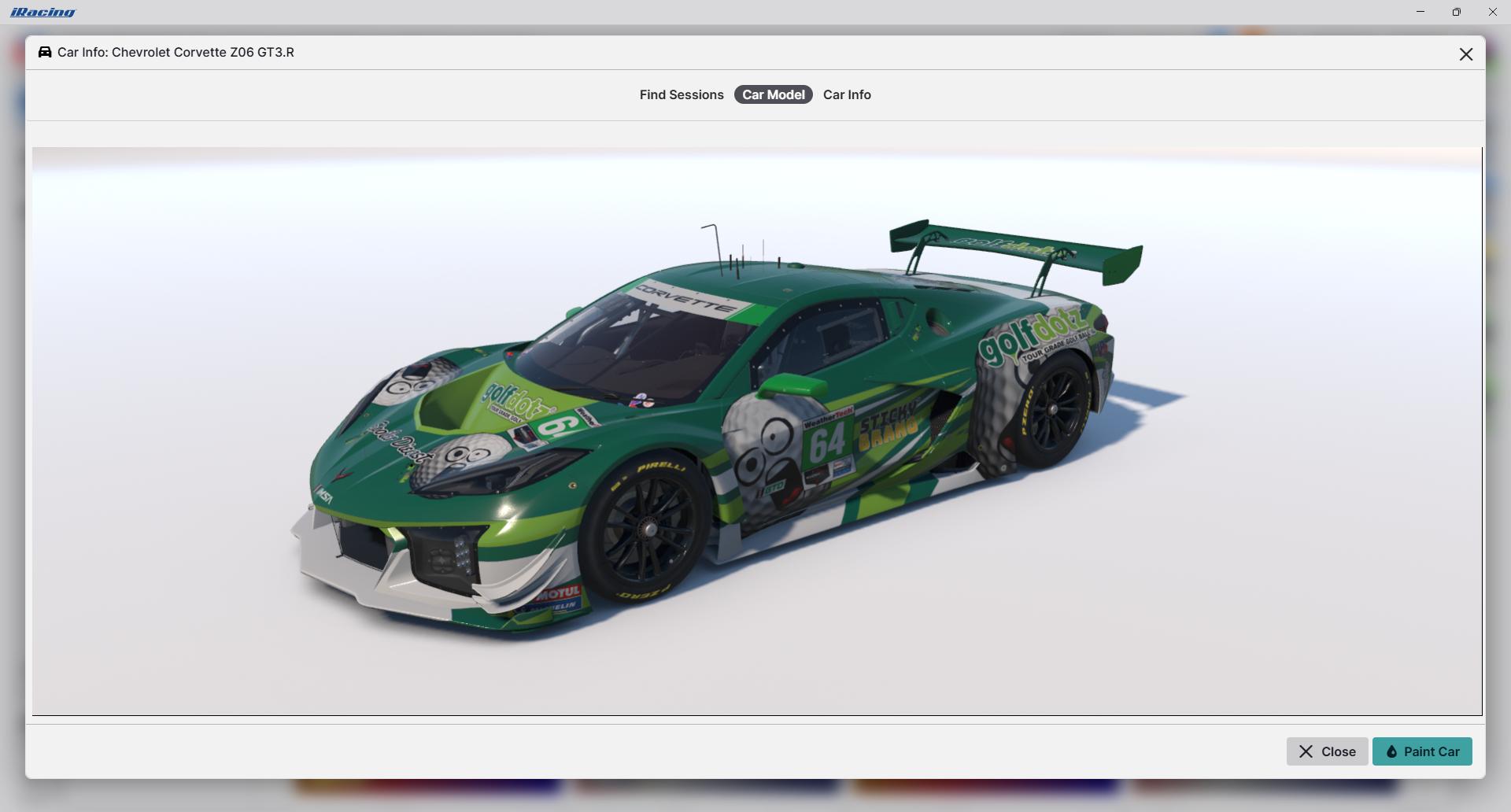 Preview of Golfdotz Vette GT3.R by Jamie Dobbs
